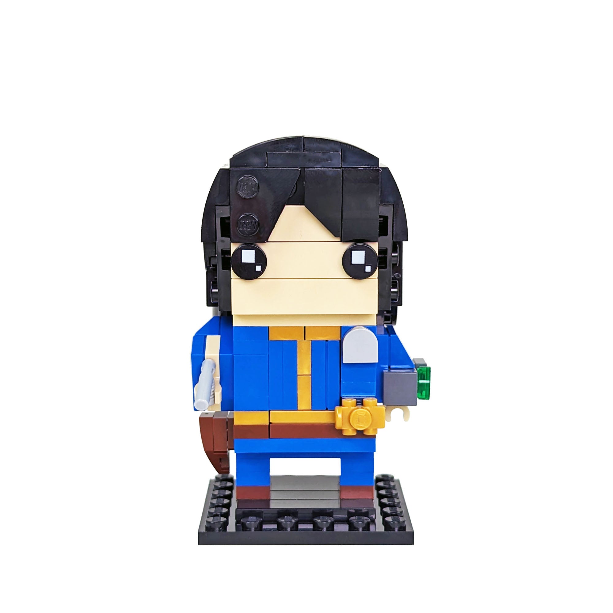 Lucy MacLean Brick Head - Vault Dweller - Custom Brickhedaz - Made Using LEGO® Parts