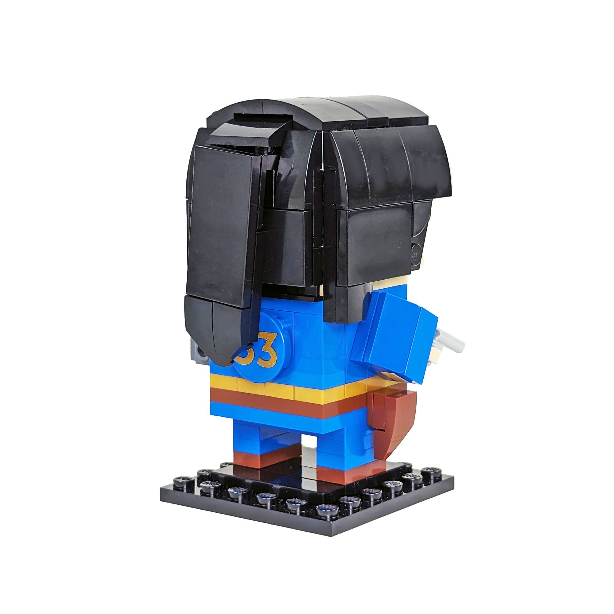 Lucy MacLean Brick Head - Vault Dweller - Custom Brickhedaz - Made Using LEGO® Parts