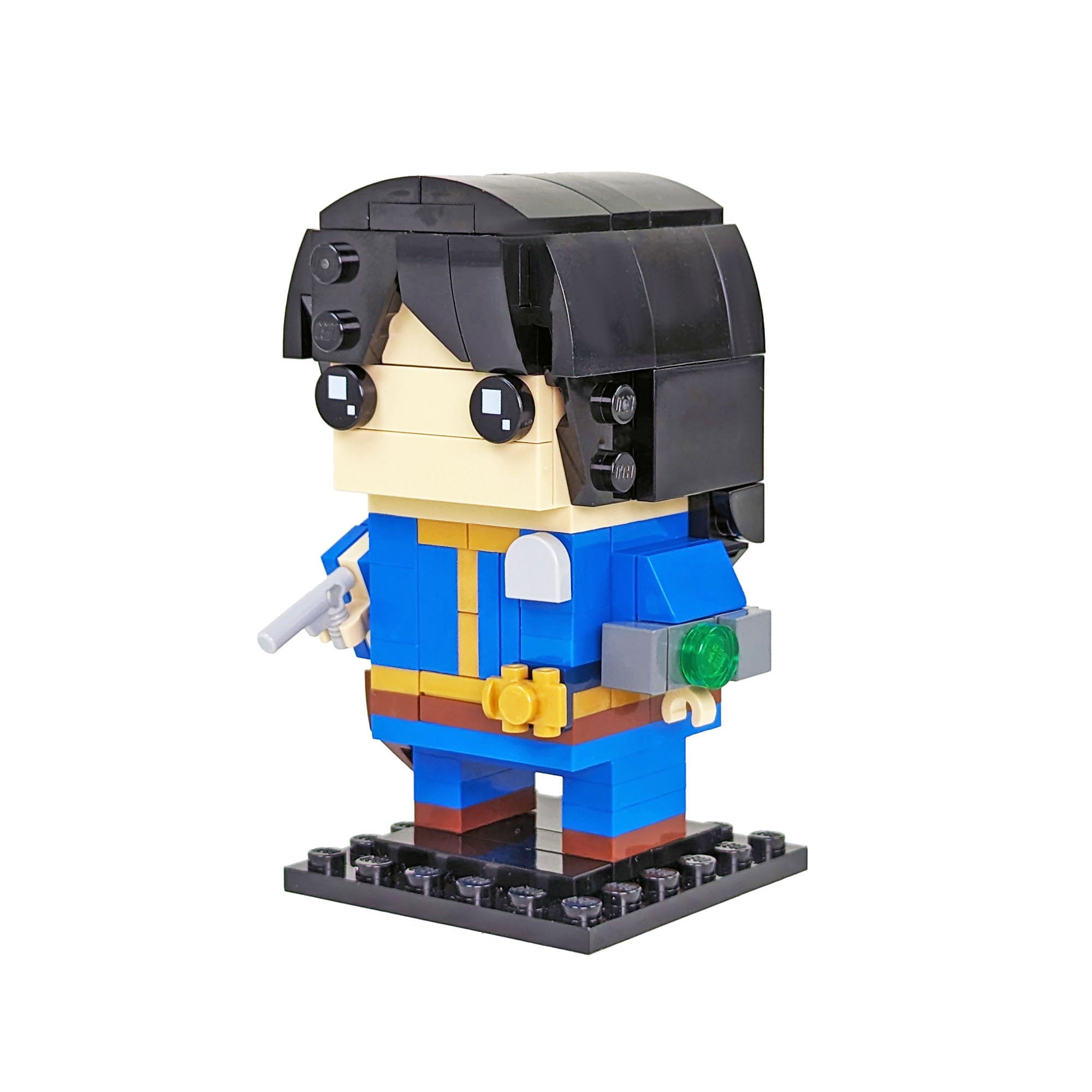 Lucy MacLean Brick Head - Vault Dweller - Custom Brickhedaz - Made Using LEGO® Parts