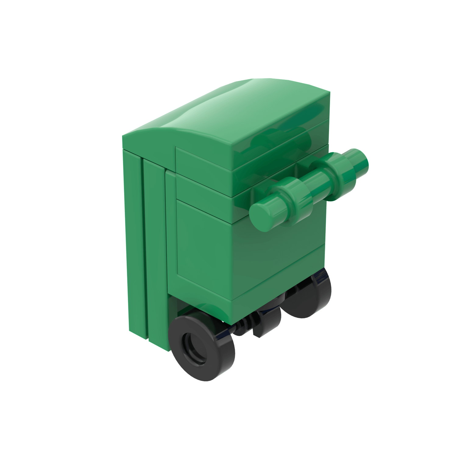 Yard Waste Bin - Mini Building Set - Custom Printed - Made Using LEGO® Parts