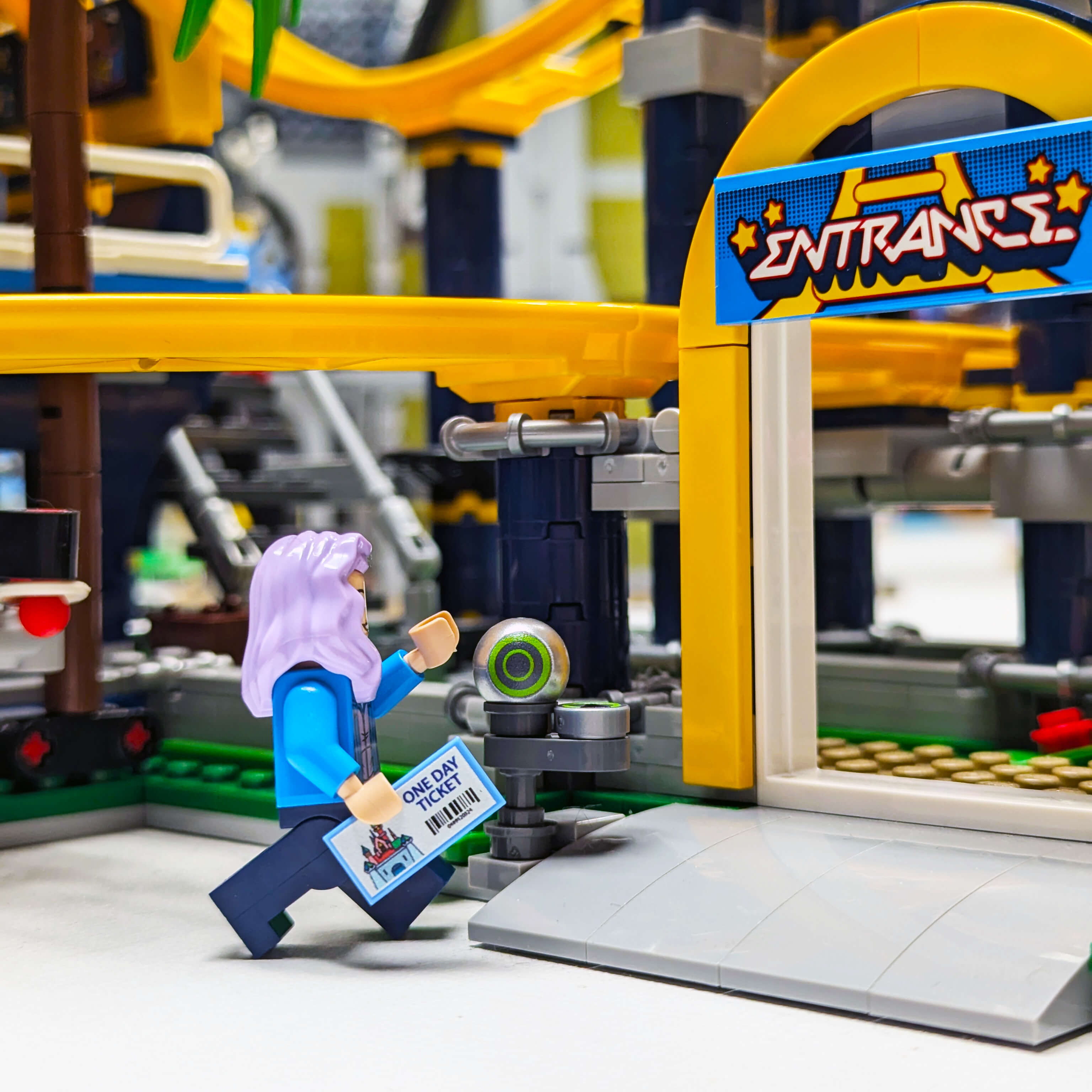 Magic Theme Park Entry Scanner - Custom Set - Custom Printed - Made Using Lego Parts & Pieces