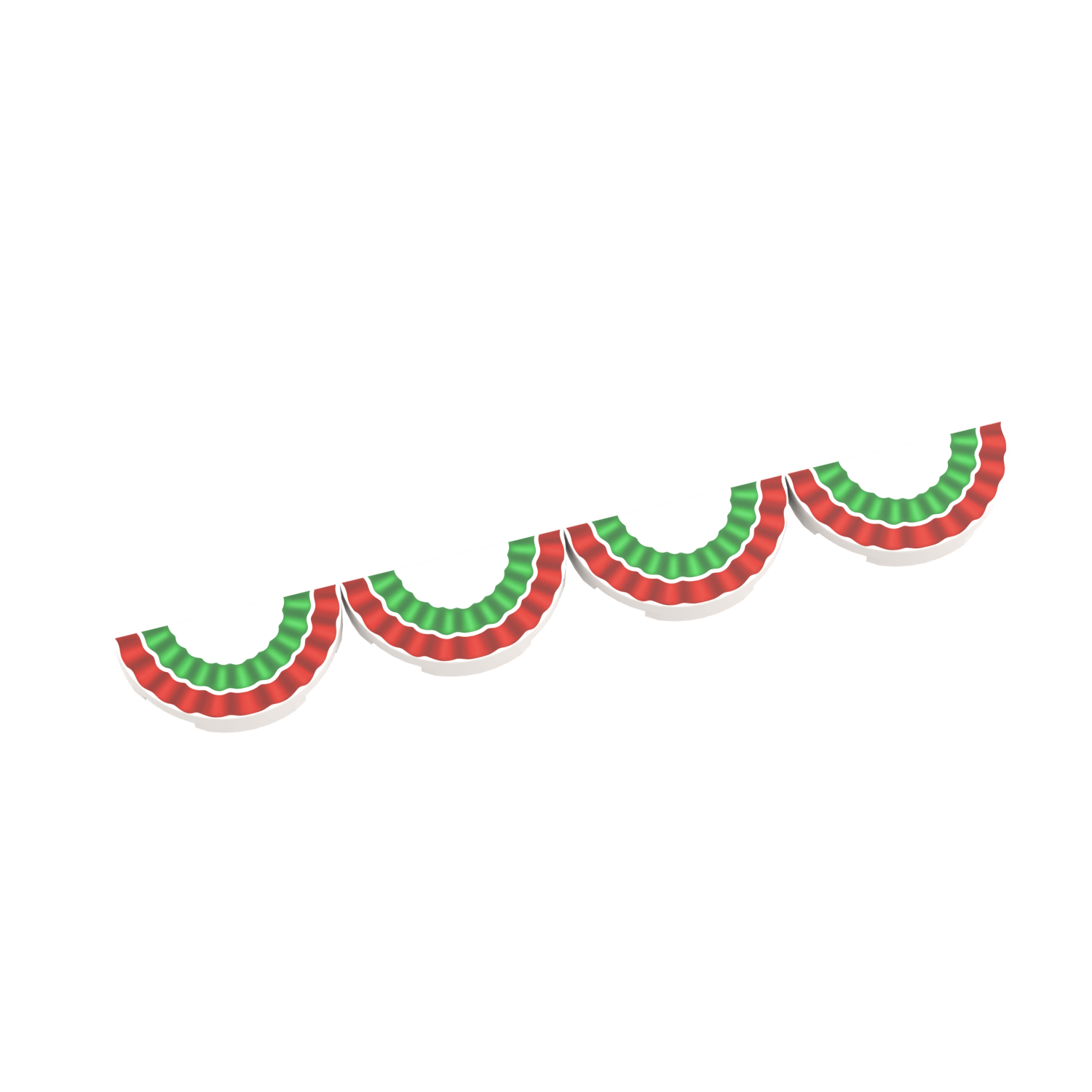 Christmas Bunting - Seasonal Decor - Custom Printed - Made Using LEGO® Parts