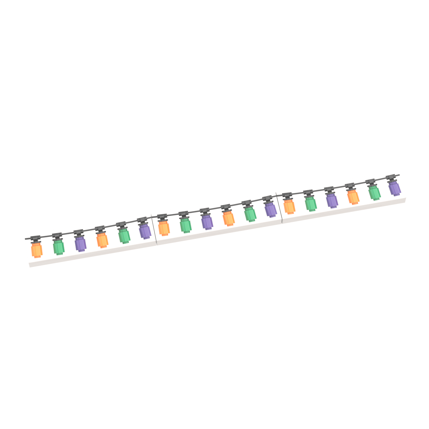 Halloween String Lights - Seasonal Decor - Custom Printed - Made Using LEGO® Parts