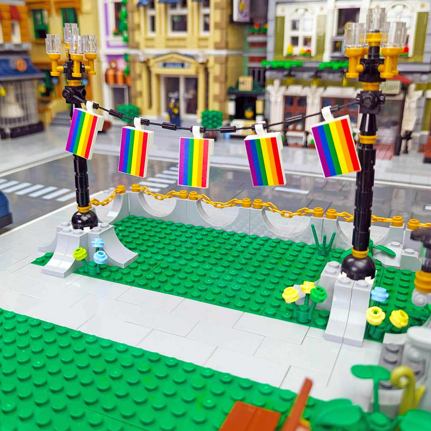 Pride Flag - Custom Printed - Made Using a LEGO® Tile