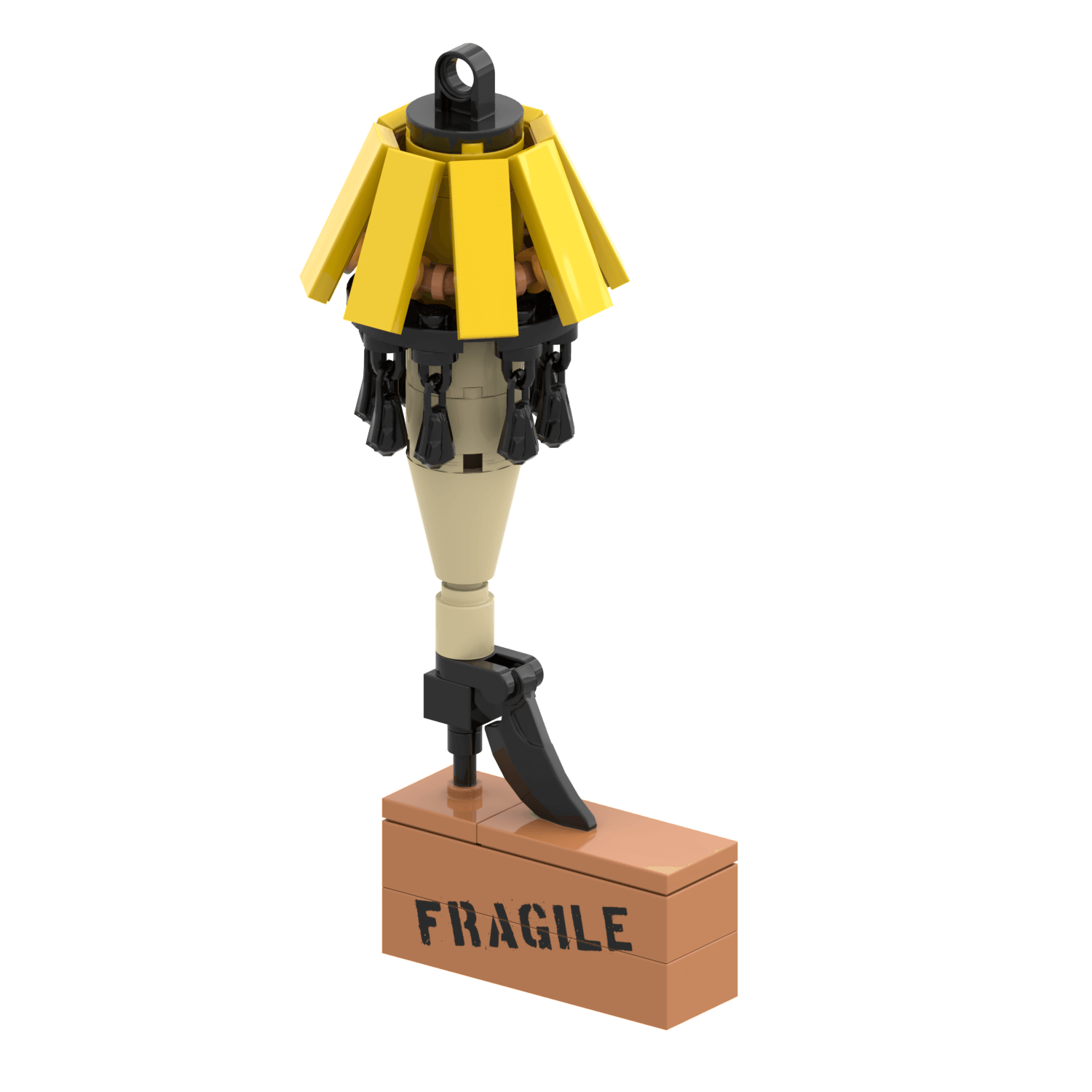 Christmas Story Leg Lamp Display - Christmas Ornament - Custom Printed - Made Using LEGO® Parts