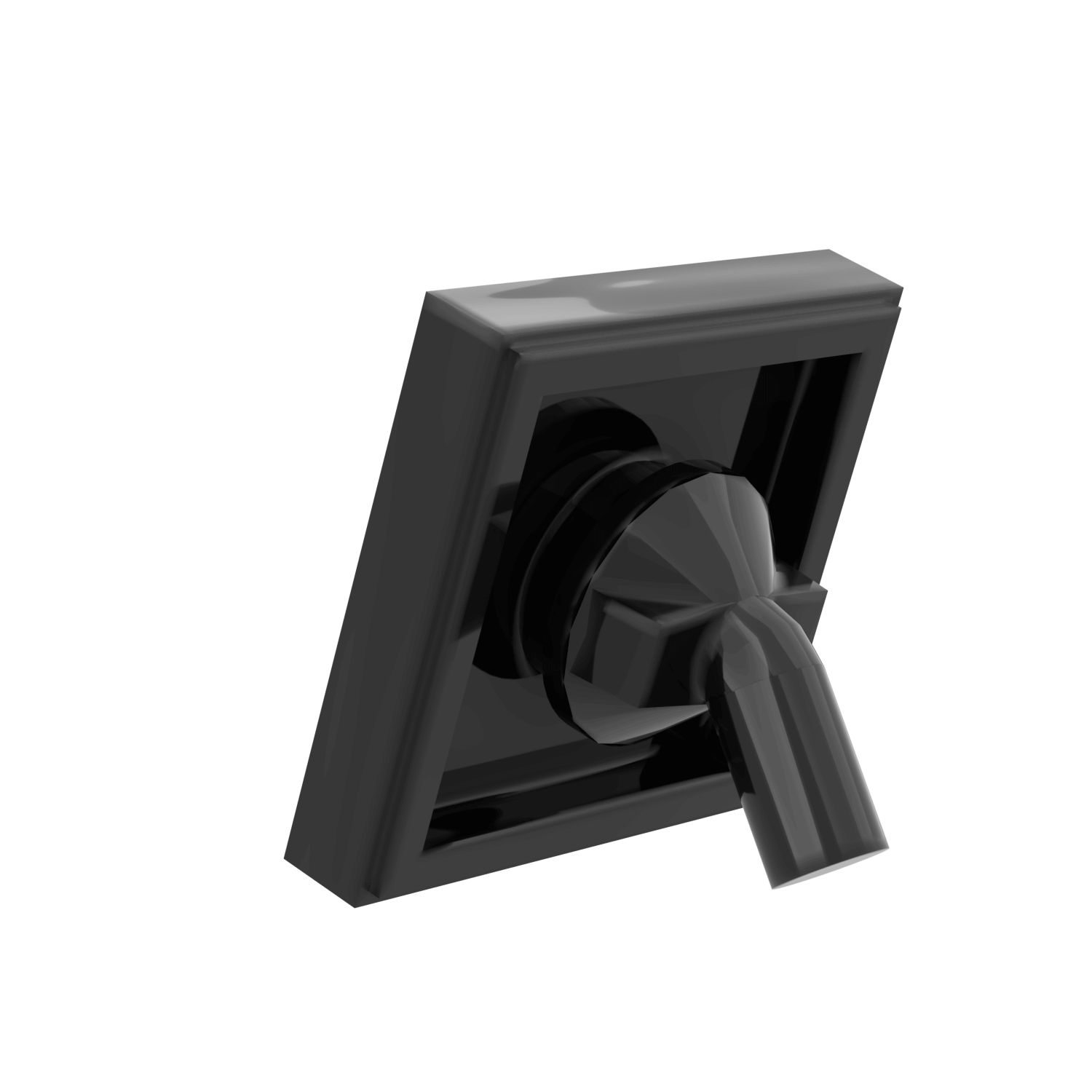 Rear view of lego minifigure scale framed picture
