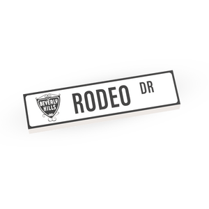 Rodeo Drive - Famous Street Signs - Custom Printed 1x4 Tile - Made Usi