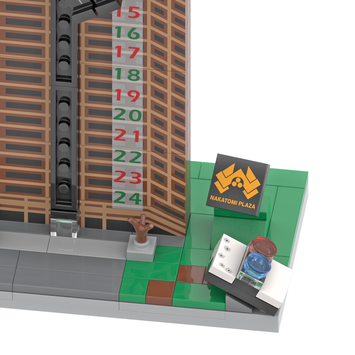 Sgt Al PowellP's Police Car with bullet holes custom printed on lego model