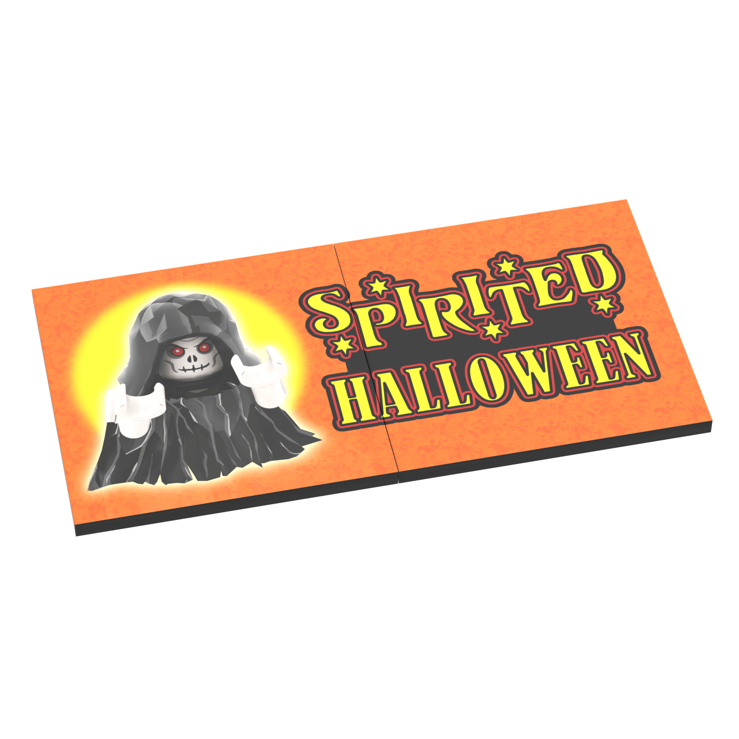 "Spirted Halloween" Store Billboard  - Halloween - Custom Printed - Made Using LEGO ® Parts