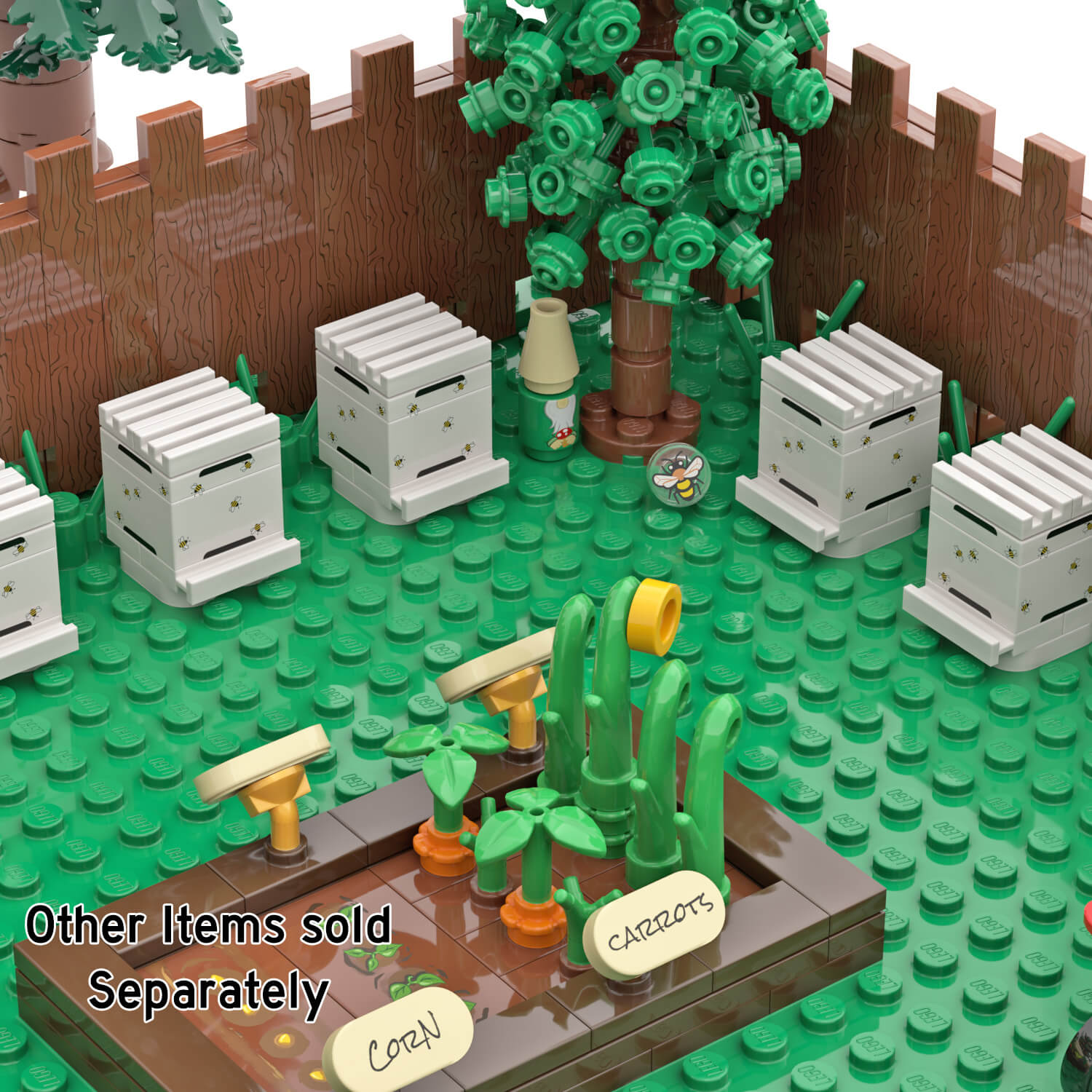 Bee Hive - Custom Printed - Made Using LEGO® Parts