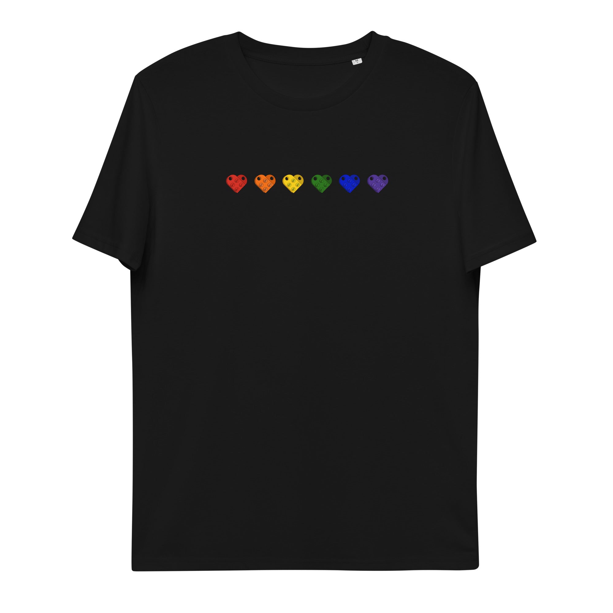 Brick Heart Shirt | Rainbow Brick Shirt | Rainbow Hearts | Unisex Lego Shirt - StudBee