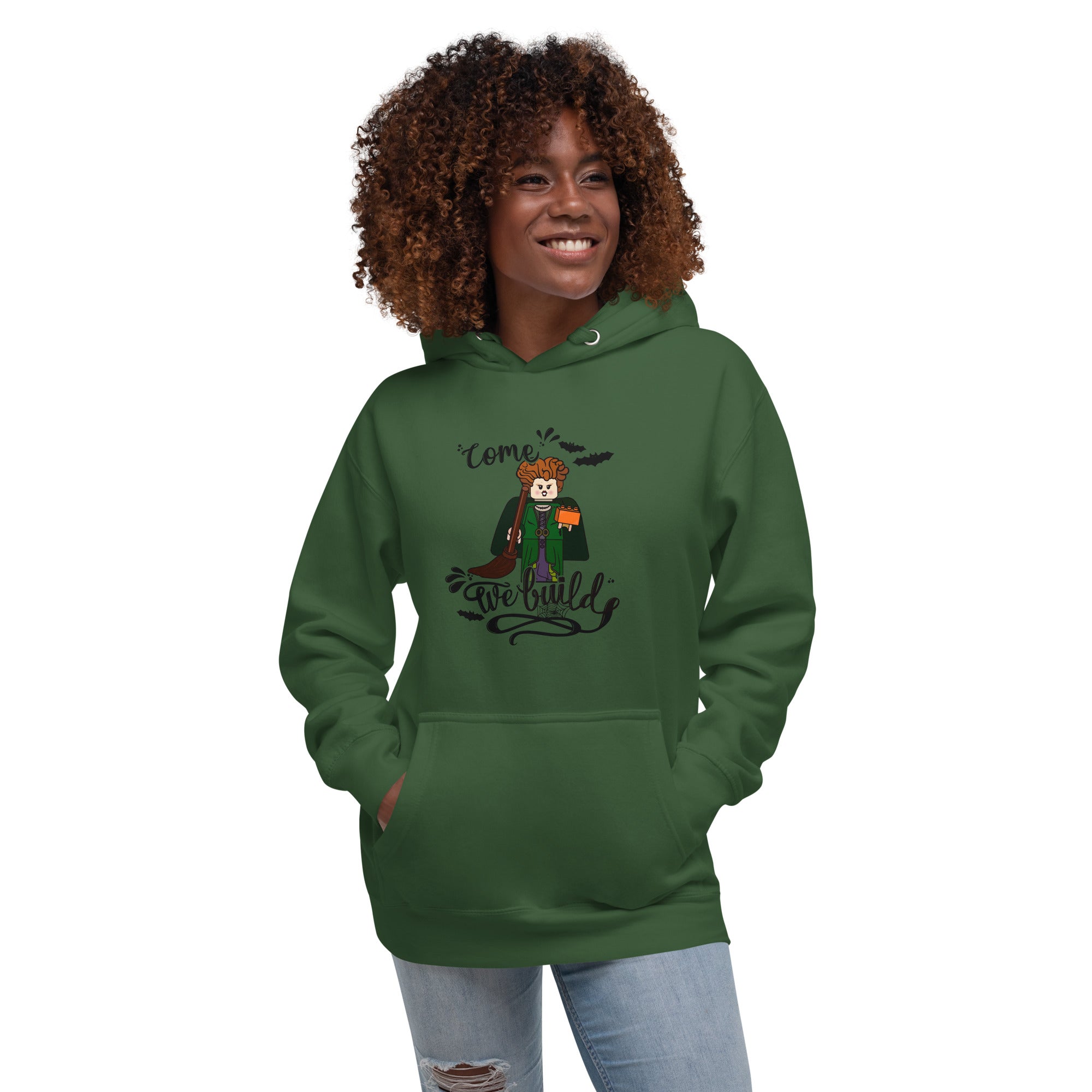 Halloween Winifred Building Bricks Hoodie Sweatshirt - StudBee