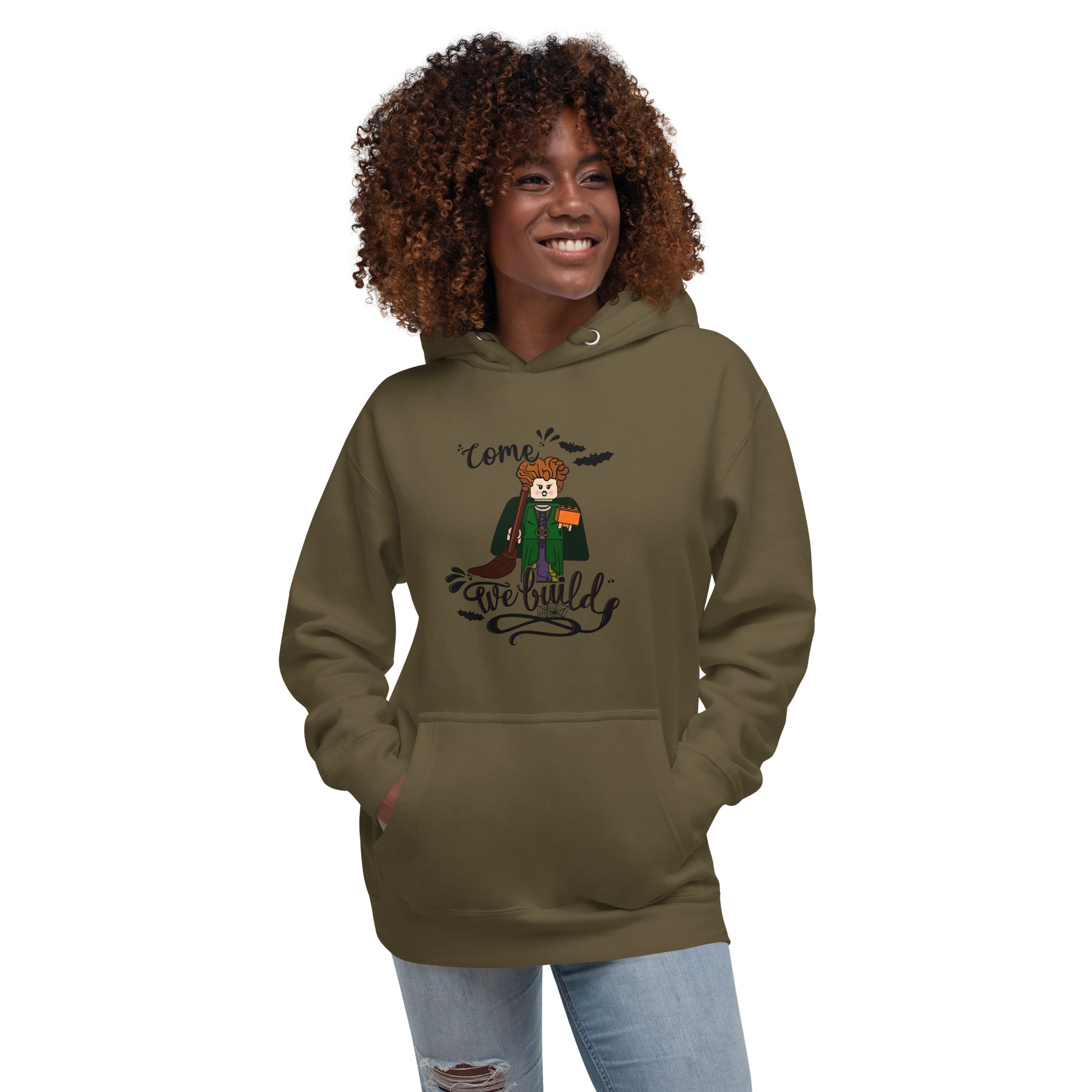 Halloween Winifred Building Bricks Hoodie Sweatshirt - StudBee