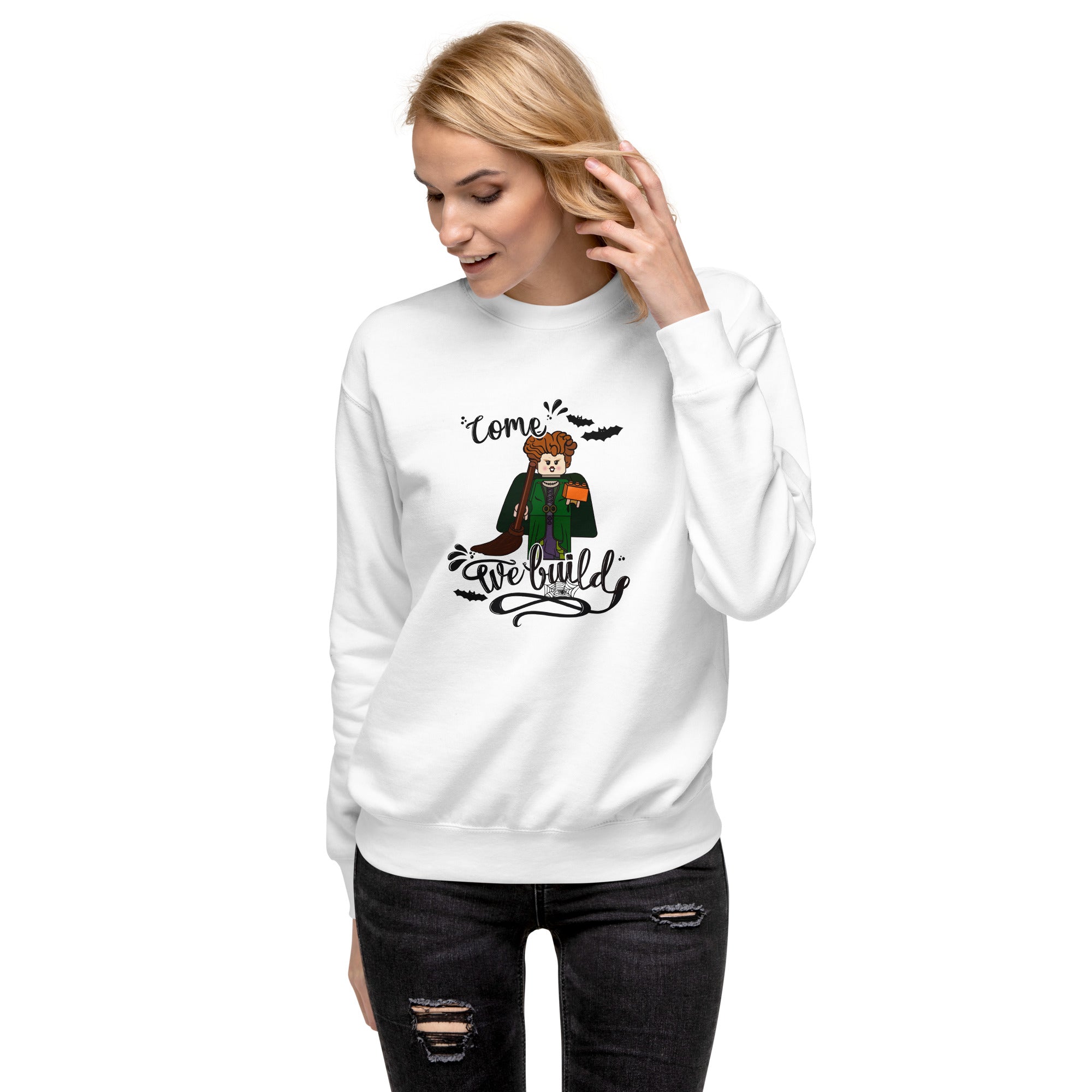 Halloween Winifred Building Bricks Premium Sweatshirt - StudBee