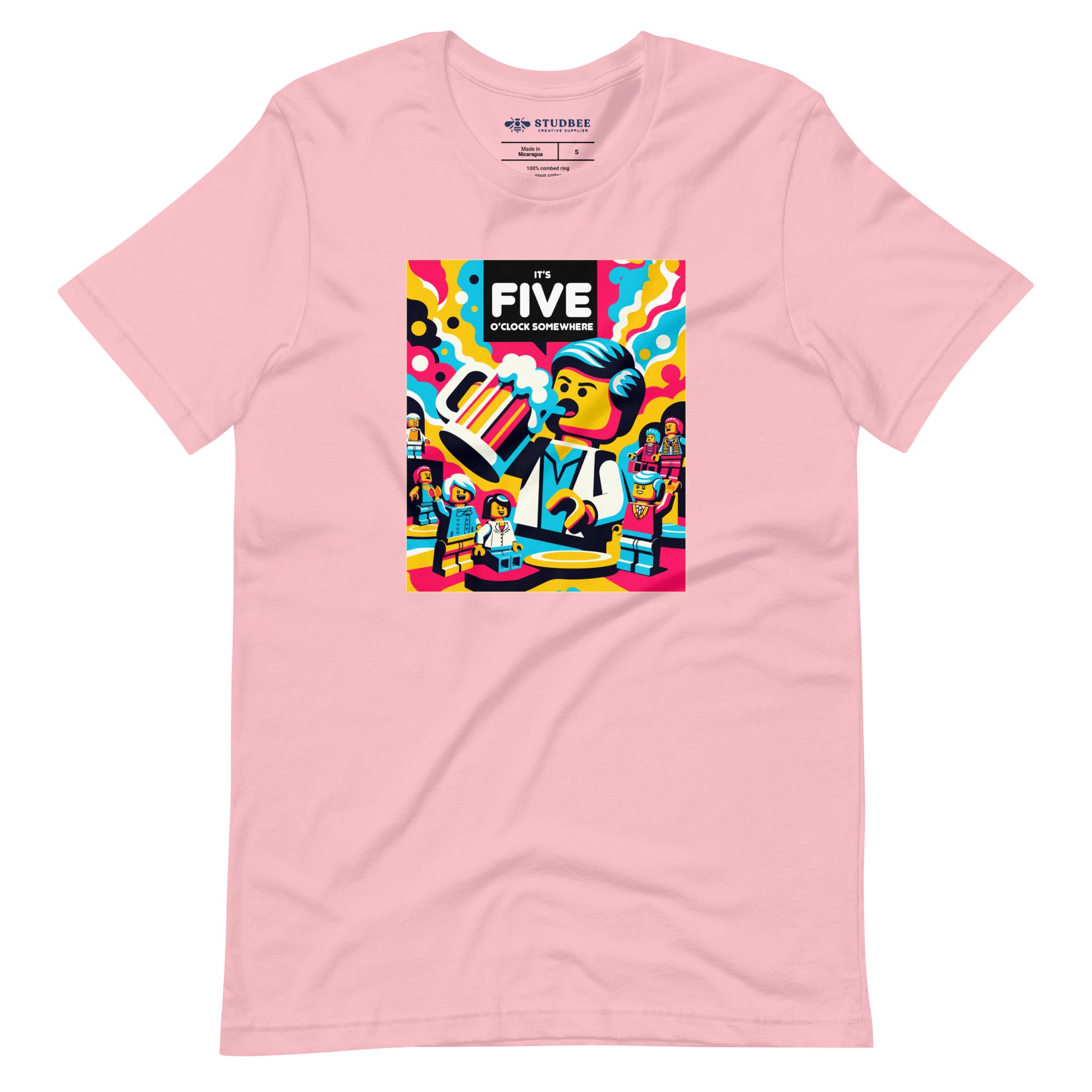 "It's 5 O'Clock Somewhere" Minifigs  T-Shirt - StudBee