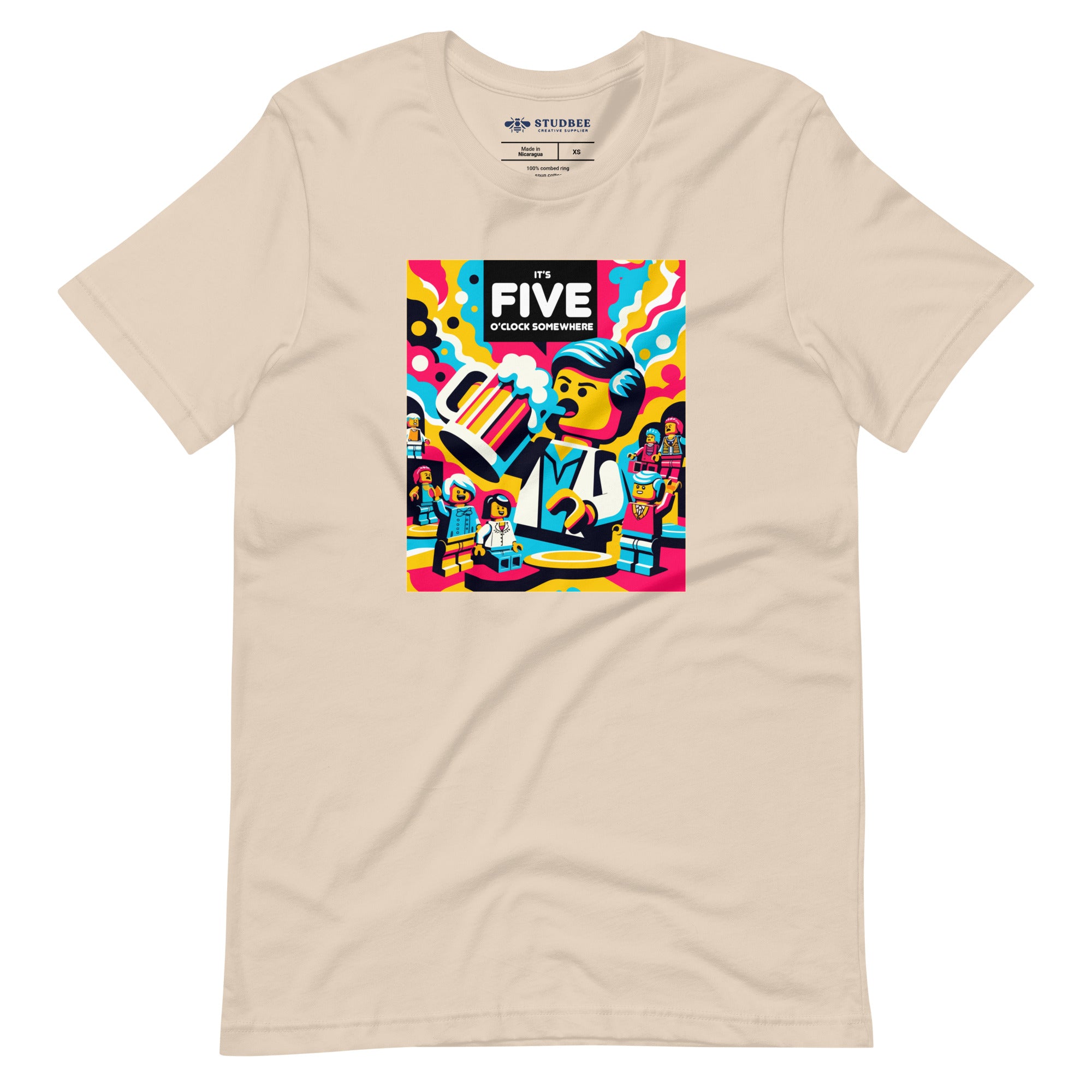 "It's 5 O'Clock Somewhere" Minifigs  T-Shirt - StudBee