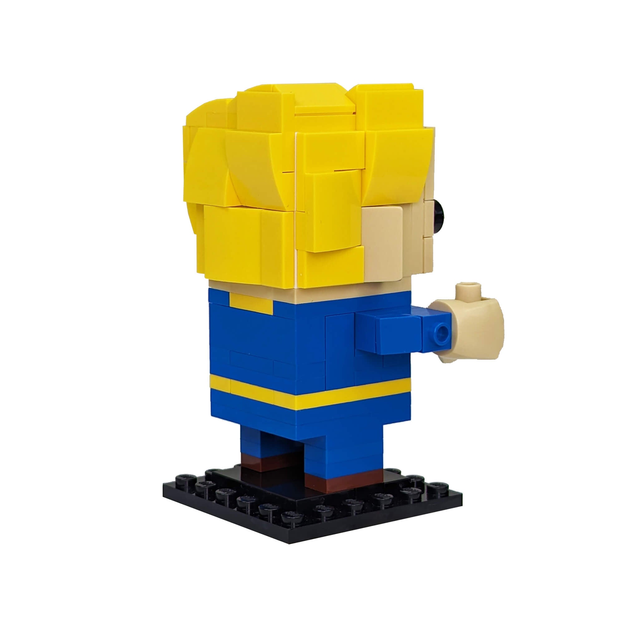 Vault Boy Vault-Tec Brick Head - Custom Set - Made Using LEGO Parts®