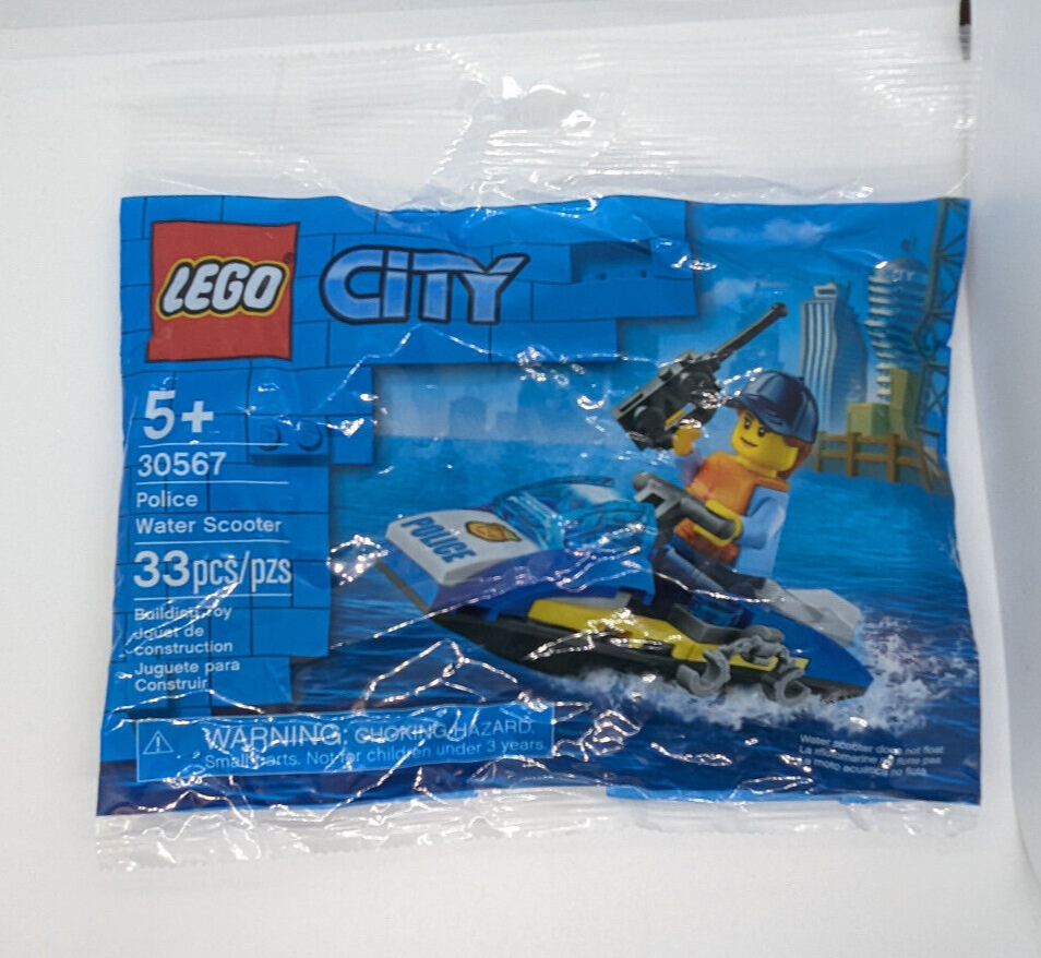 New Lego 30567 City Police Water Scooter Polybag - Female Officer (cty1263)