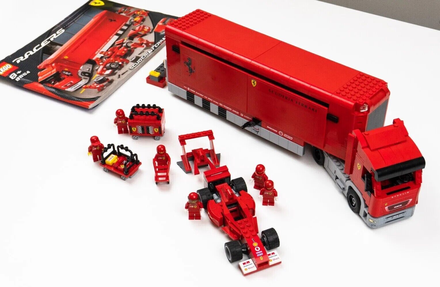 LEGO Racers: Scuderia Ferrari Truck - Set 8654 (w/ Instructions) 100% Complete - StudBee