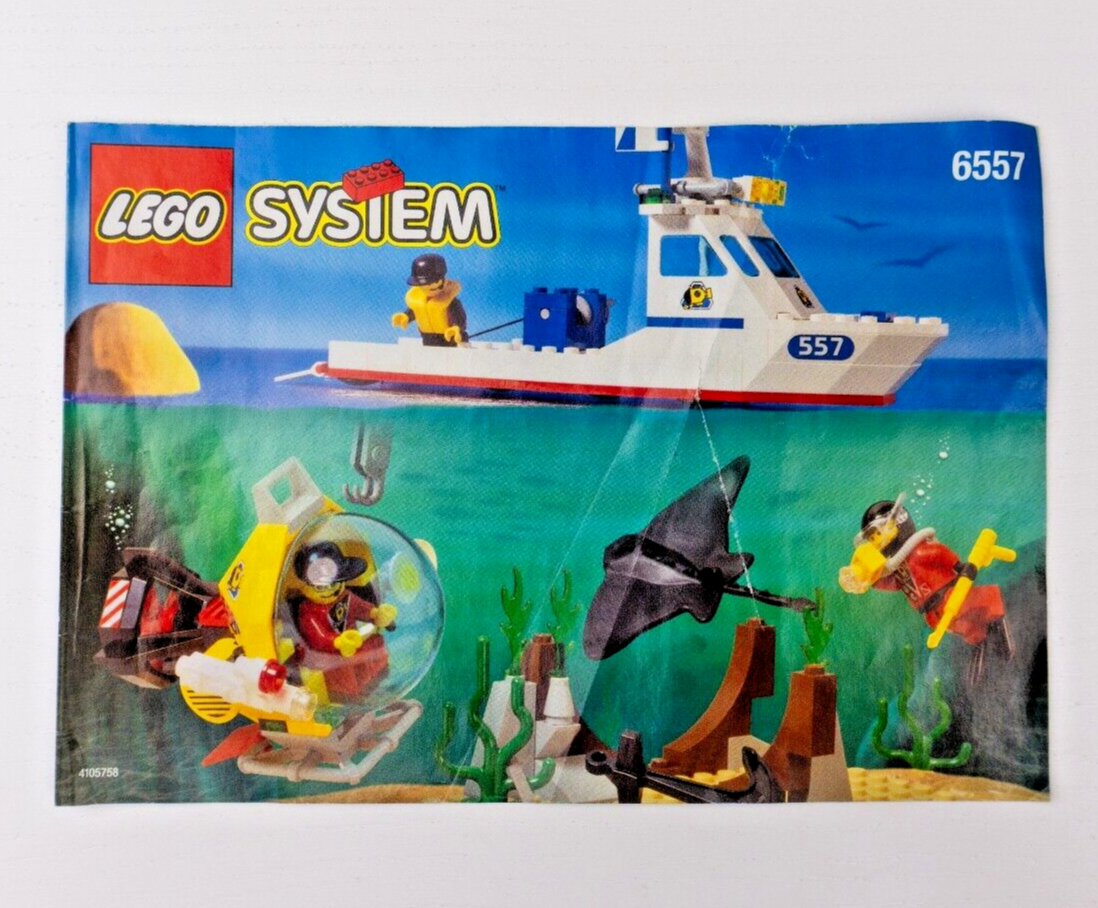 LEGO TOWN DIVERS Ocean Treasure Hunters 6557 Complete with Box Ma
