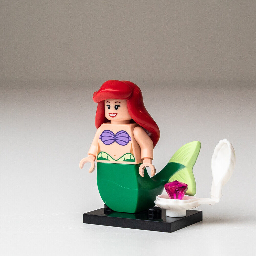 New LEGO Ariel (w/ Stand and Accessories) Minifigure - Disney CMS (dis018)