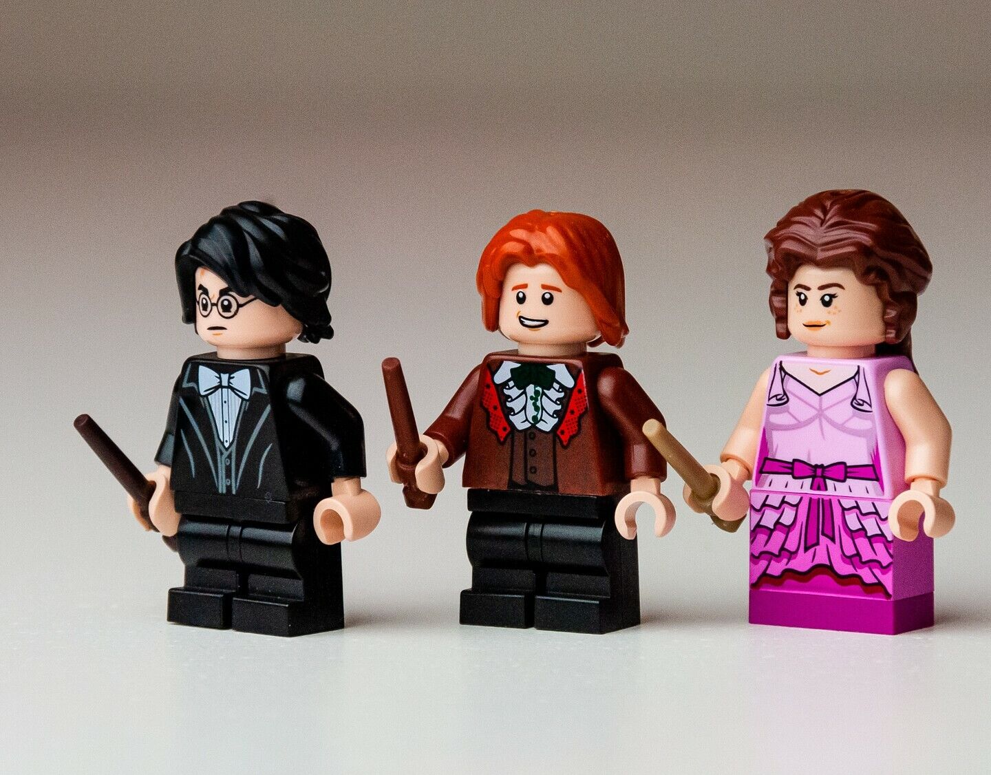 LEGO Ron Weasley, Hermione Granger, Harry Potter (LOT of 3) - Minifigures