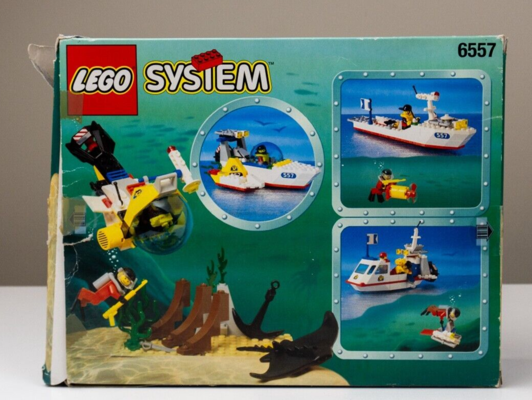 LEGO TOWN DIVERS: Ocean Treasure Hunters 6557 - Complete with Box & Manual - StudBee