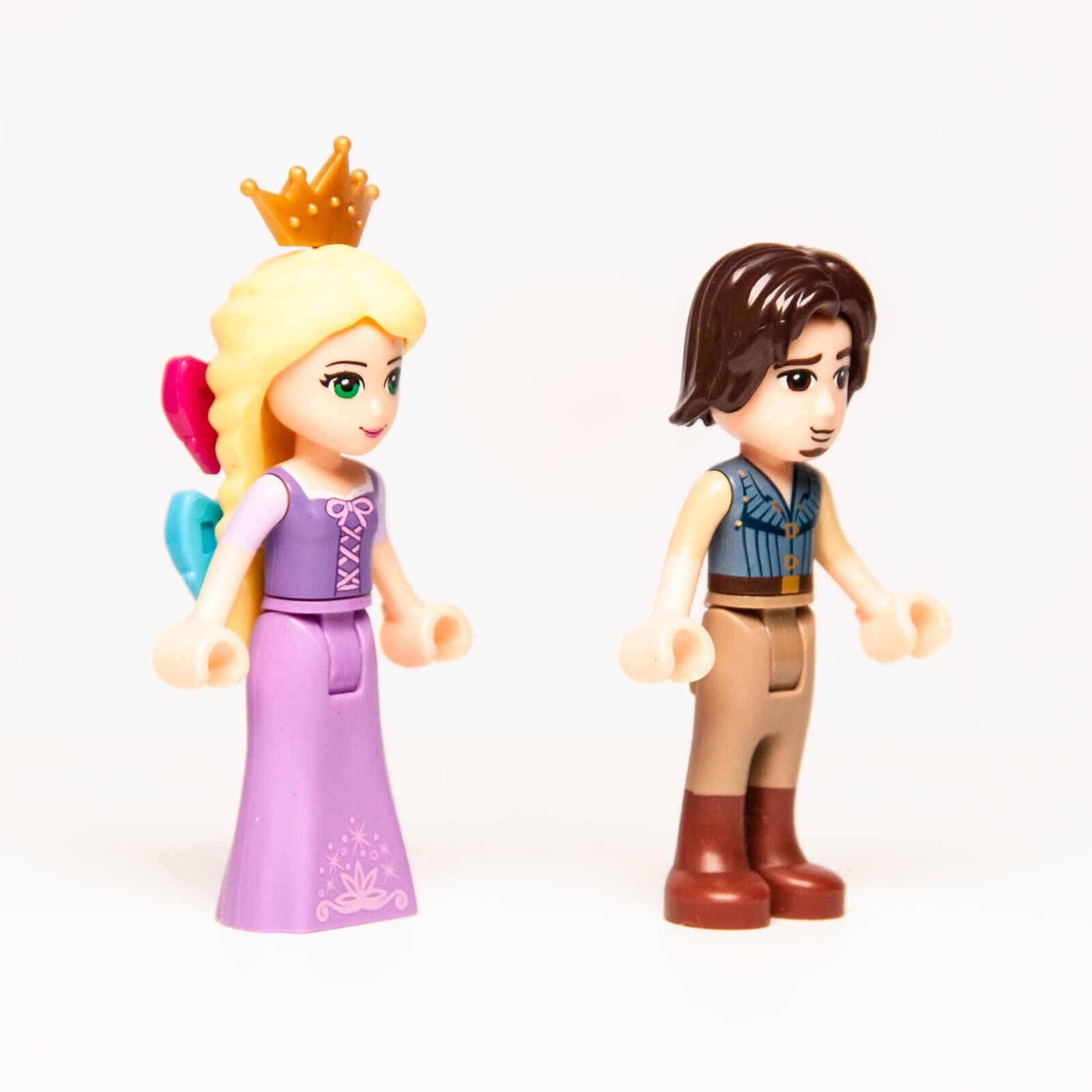 LEGO Disney 41054 Tangled Minifigure Lot: Flynn Rider (dp007) & Rapunzel (dp006)