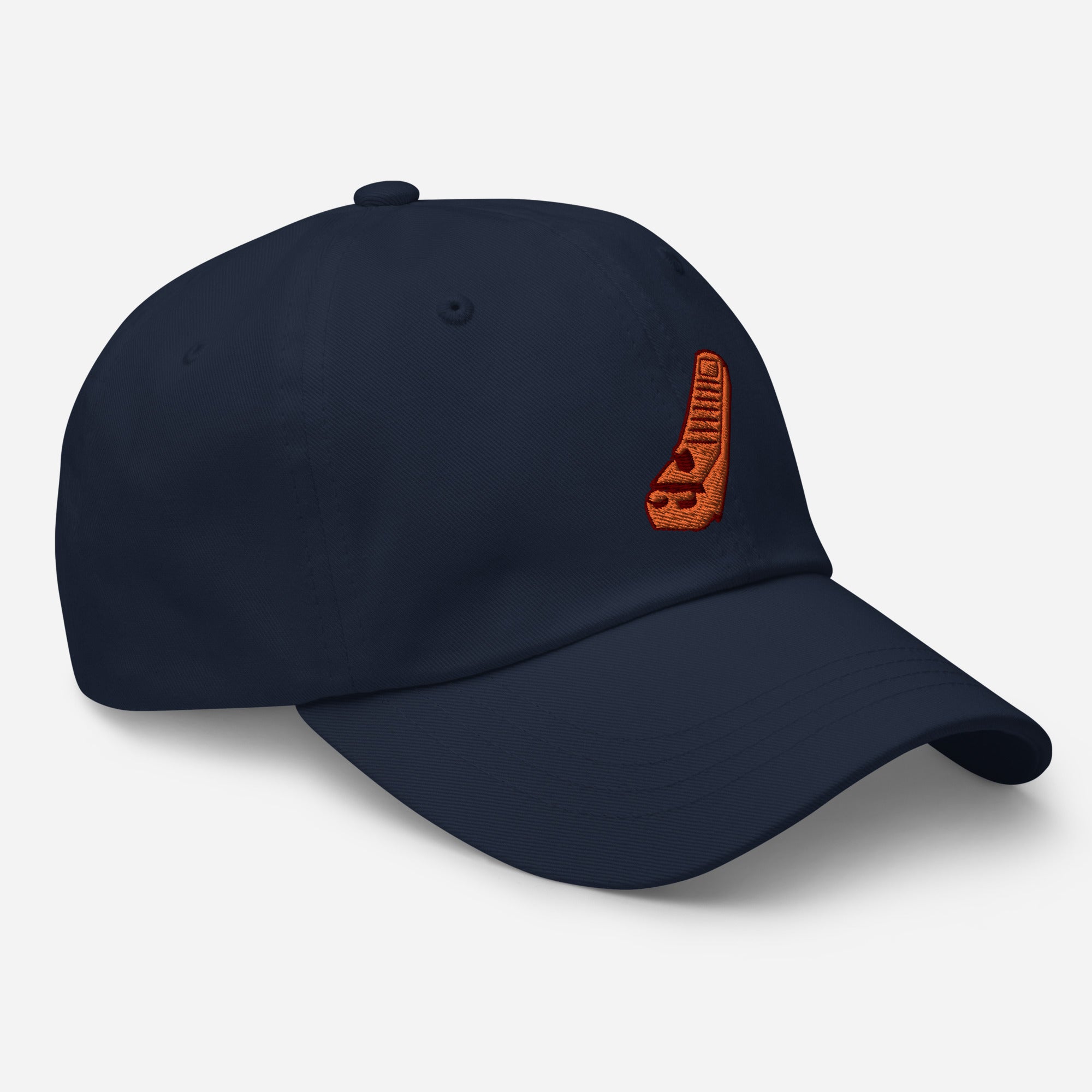 Dad Hat with Lego Brick Separator Embroidered Design (Orange) - StudBee