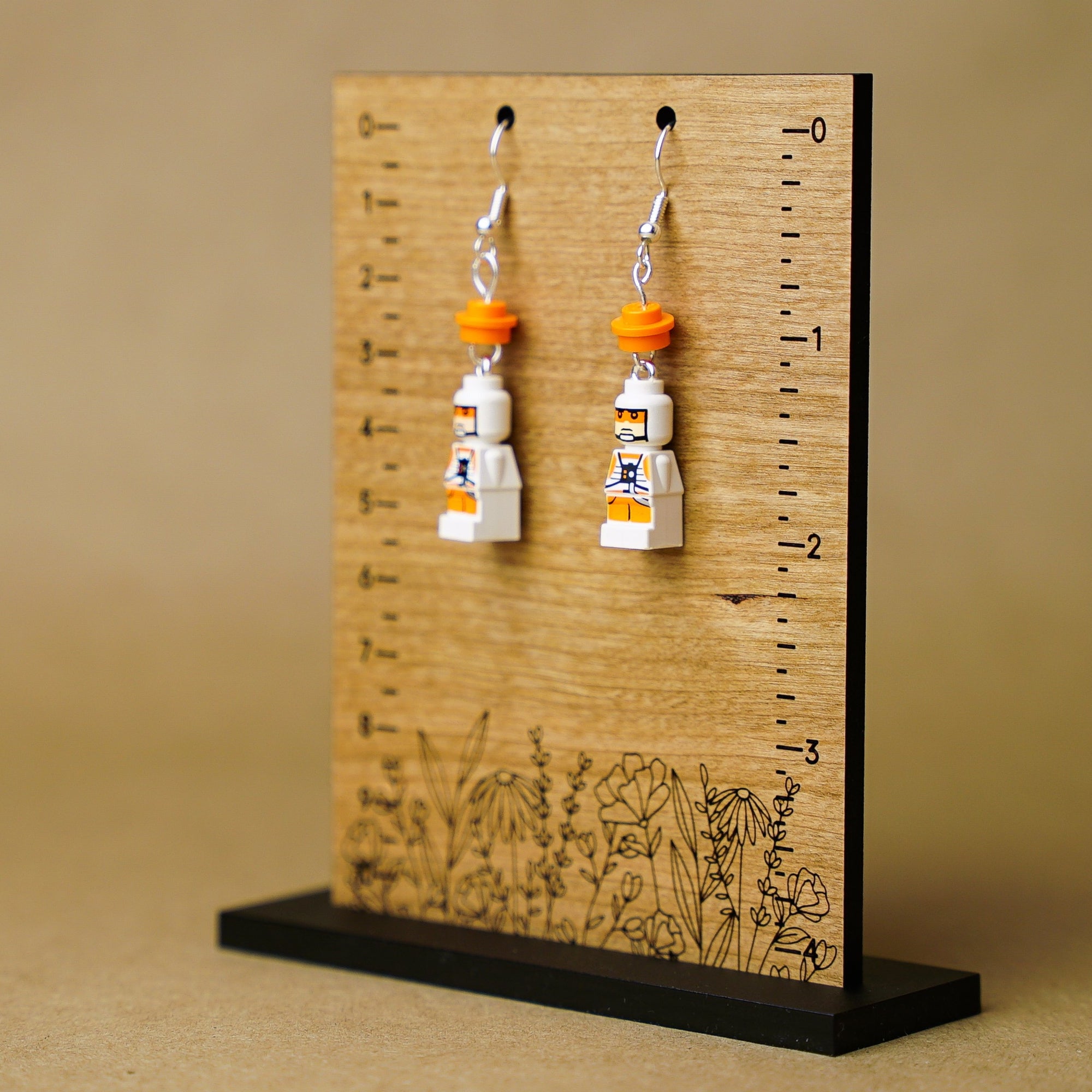 StudBee - Micro Rebel Star Pilot Minifigure Earrings, Handmade with Lego® Episode 4/5/6 - StudBee