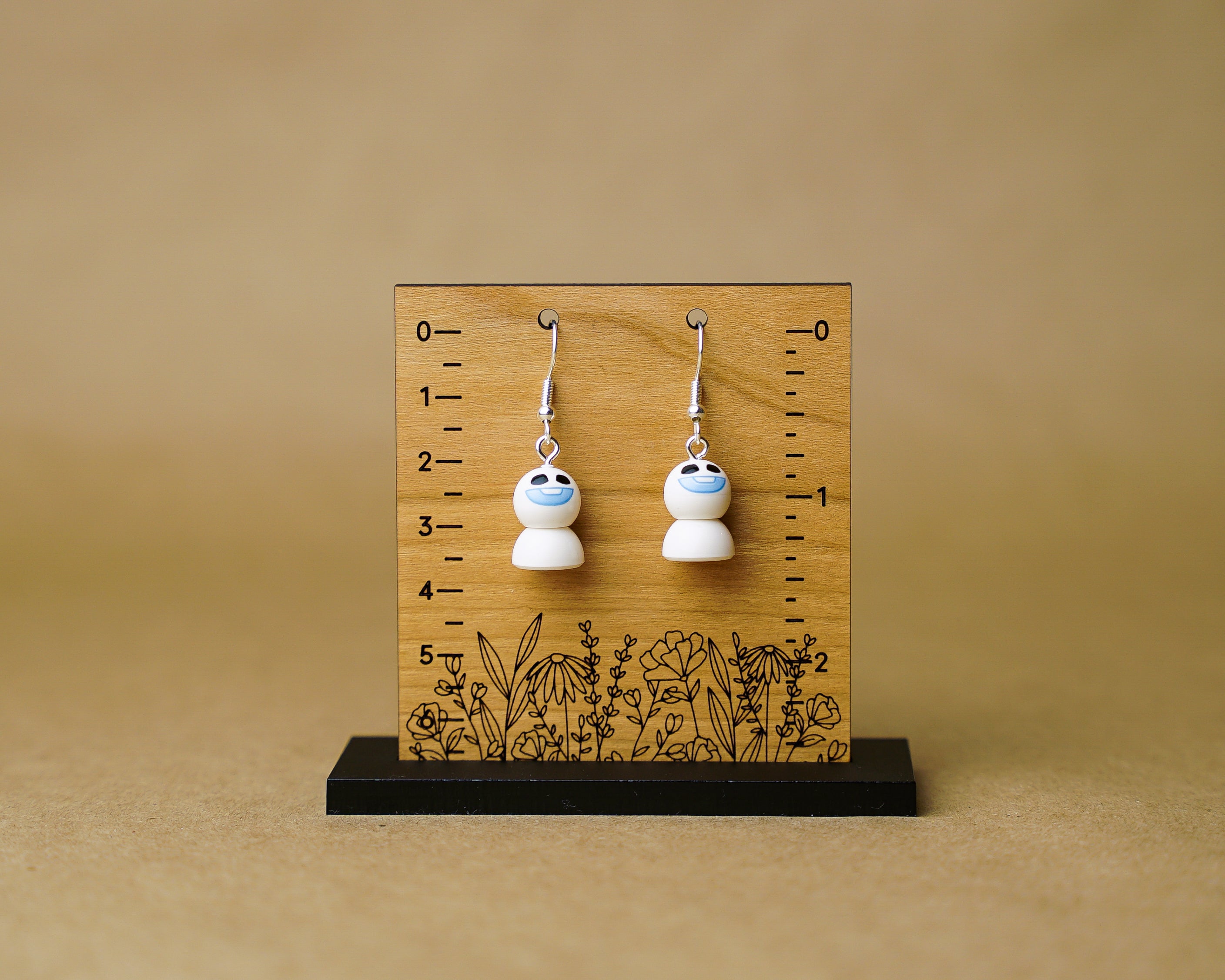 StudBee - Mischievous Baby Snowmen Earrings, Handmade with LEGO® Snowgie Minifigures - StudBee