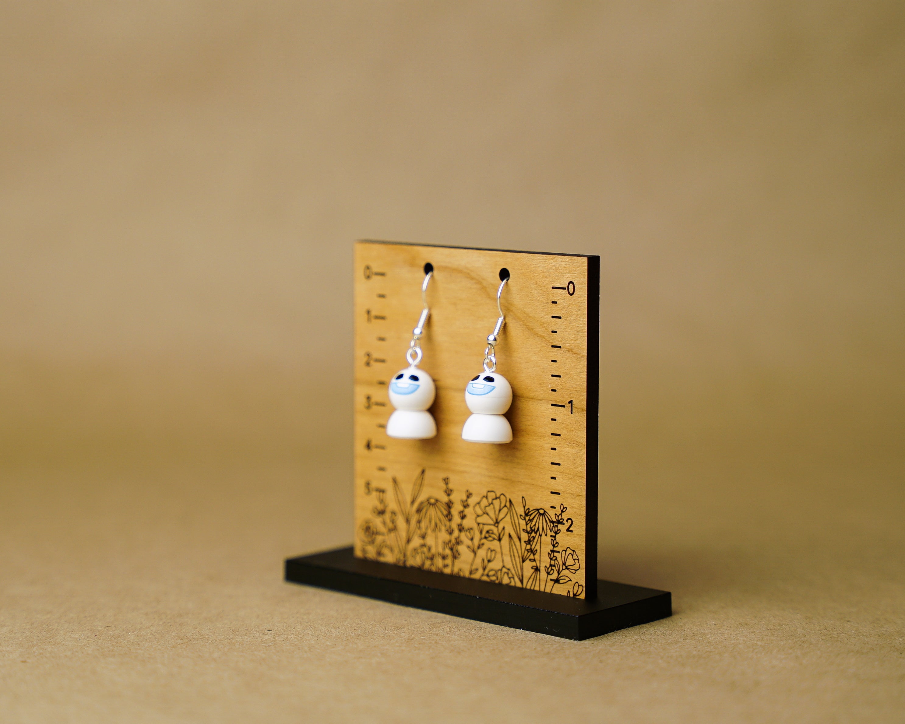 StudBee - Mischievous Baby Snowmen Earrings, Handmade with LEGO® Snowgie Minifigures - StudBee