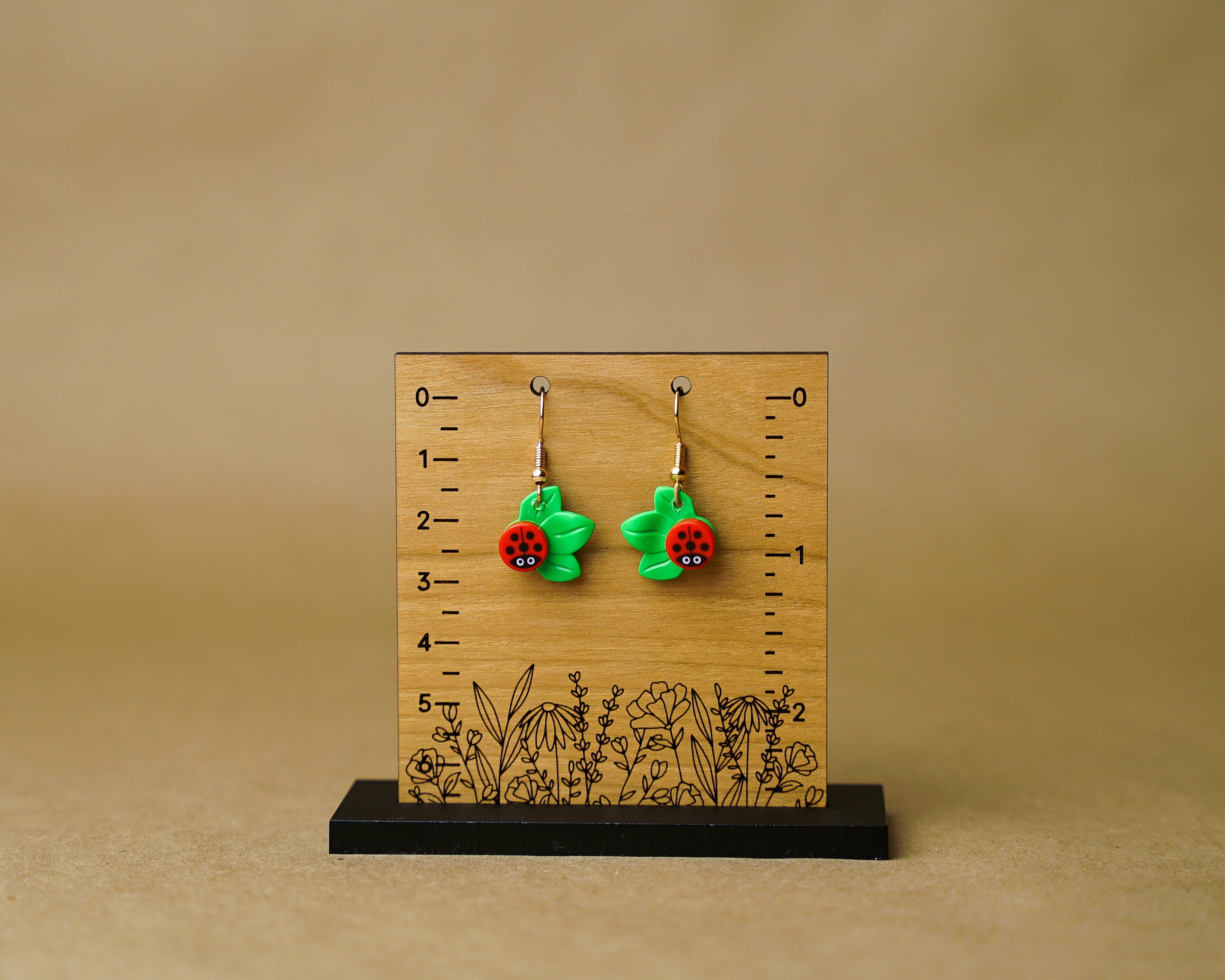 StudBee - Little Ladybug Earrings made from Authentic LEGO® Bricks - StudBee