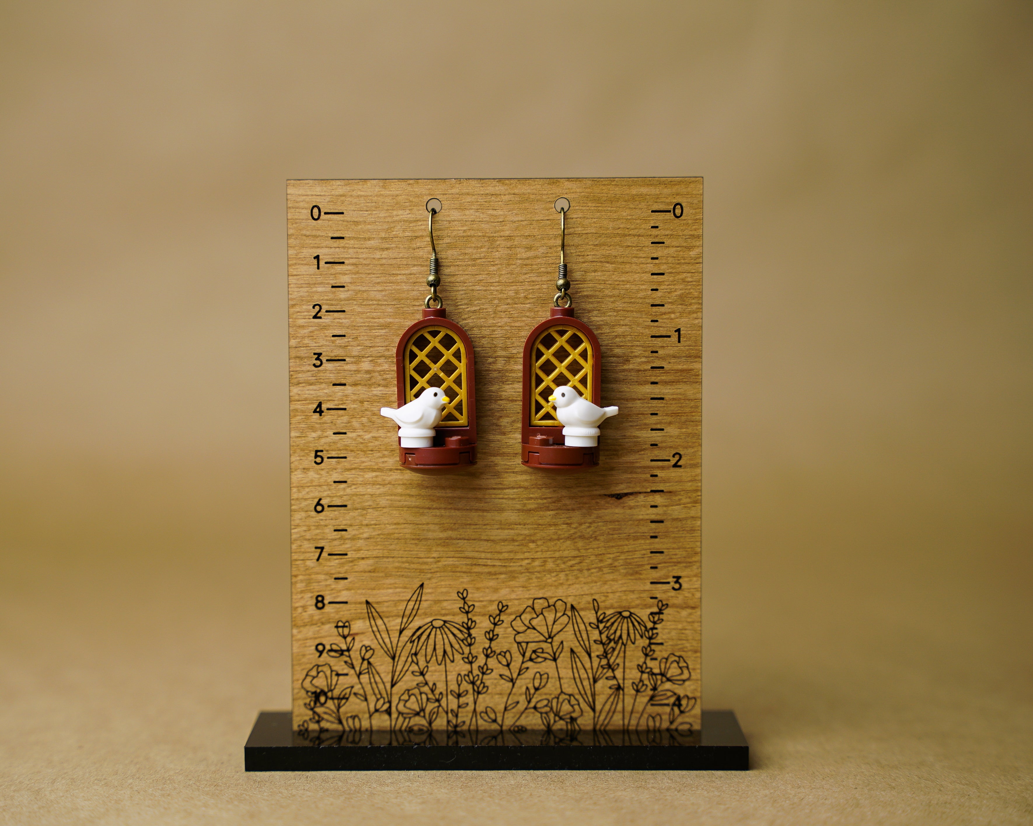 StudBee - Morning at the Castle Bird Earrings | Handmade with Authentic LEGO® Bricks - StudBee