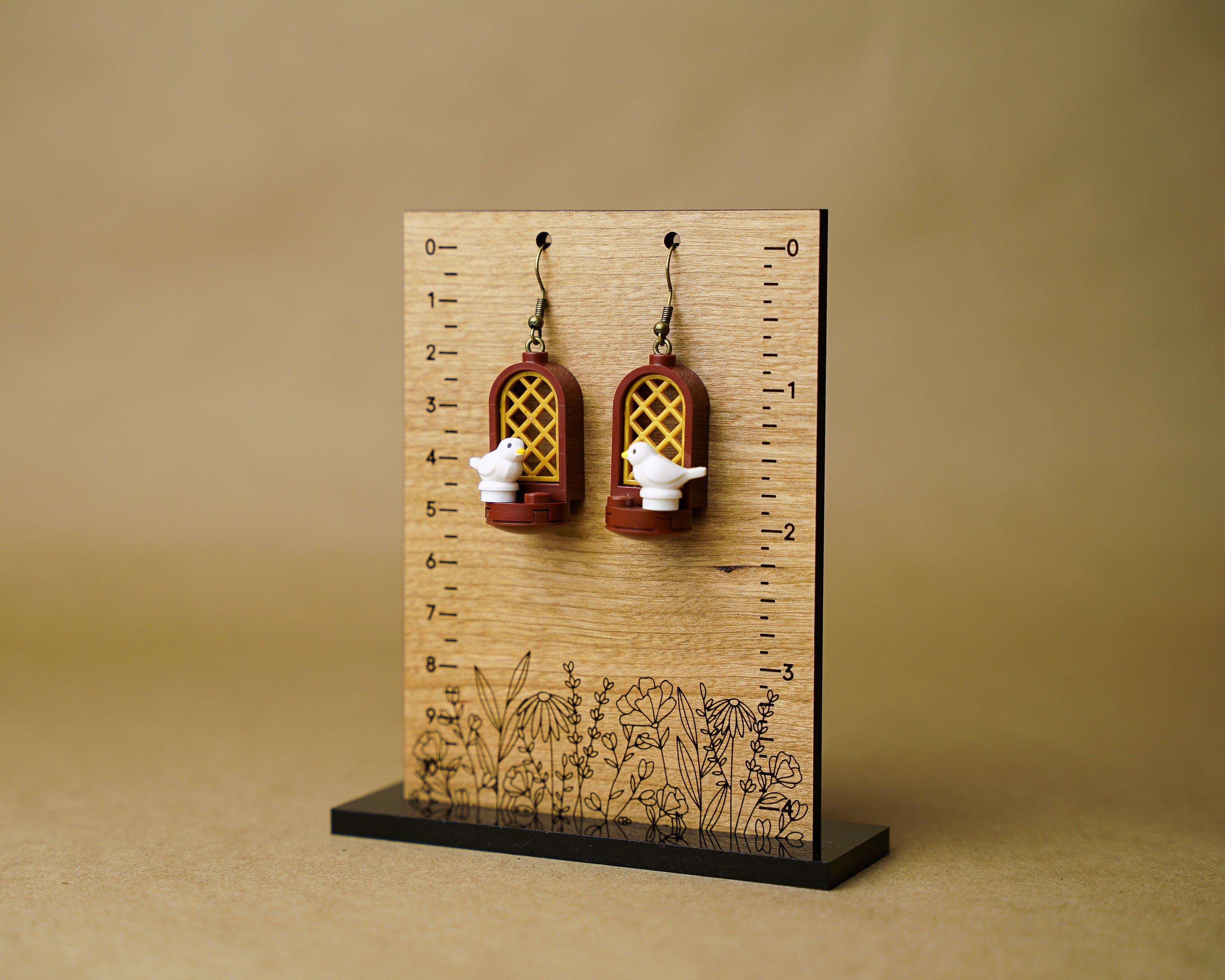 StudBee - Morning at the Castle Bird Earrings | Handmade with Authentic LEGO® Bricks - StudBee