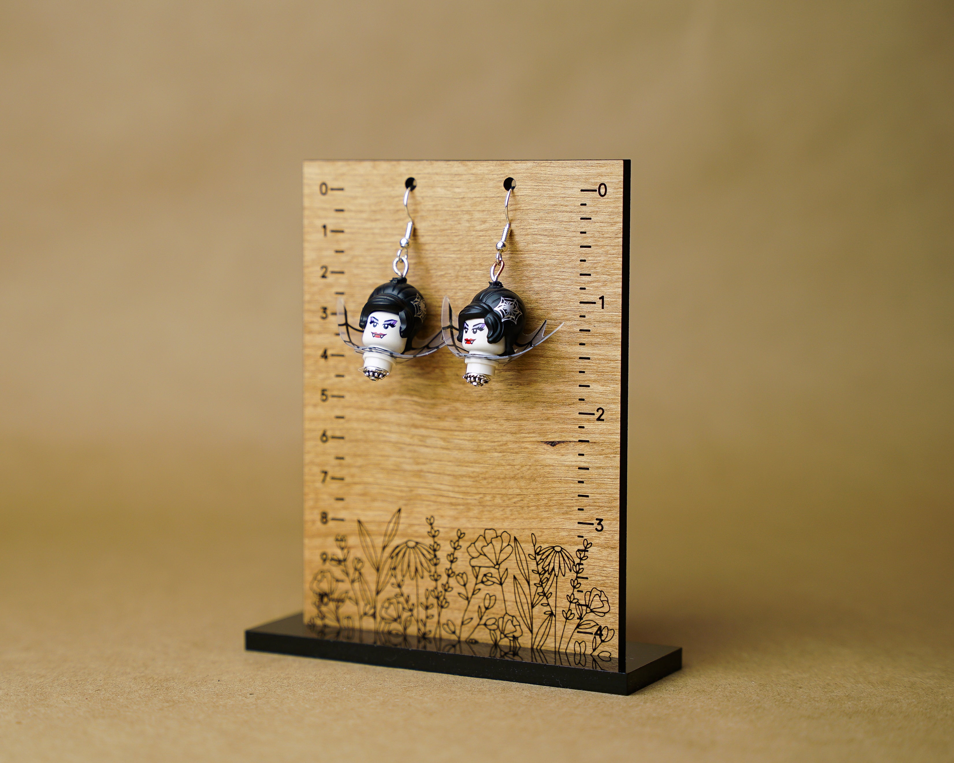 StudBee - Vampire Spider Lady LEGO® Halloween Earrings - StudBee