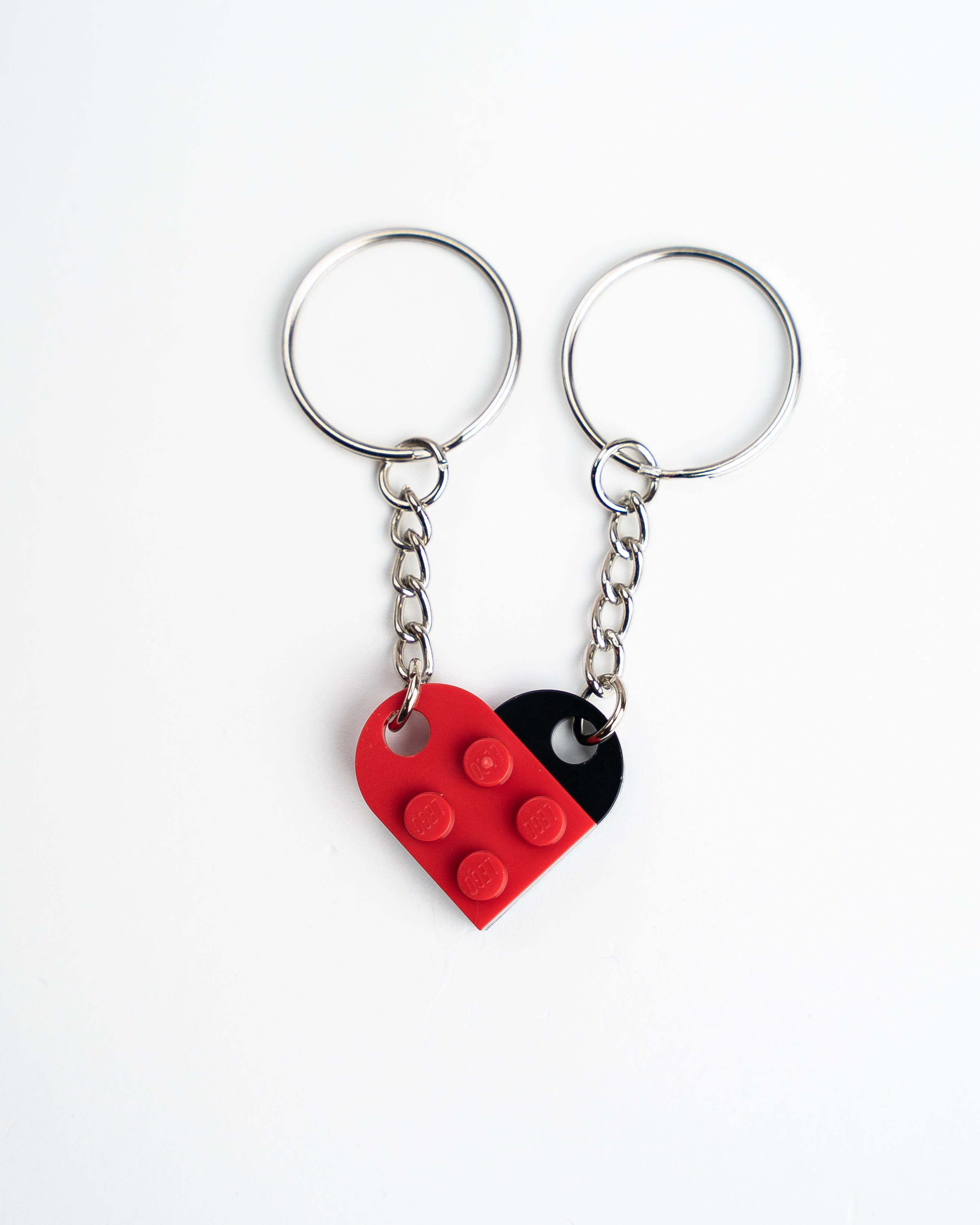 Lego Heart Keychain for Two - StudBee