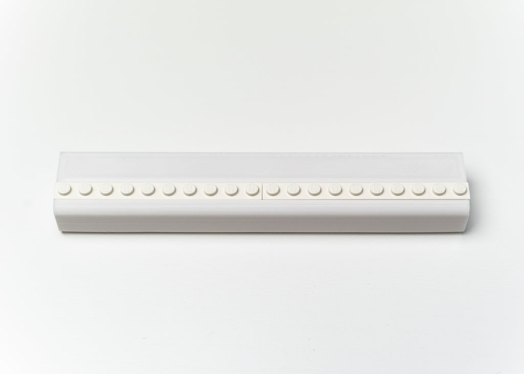 product photo of a white small magnetic shelf