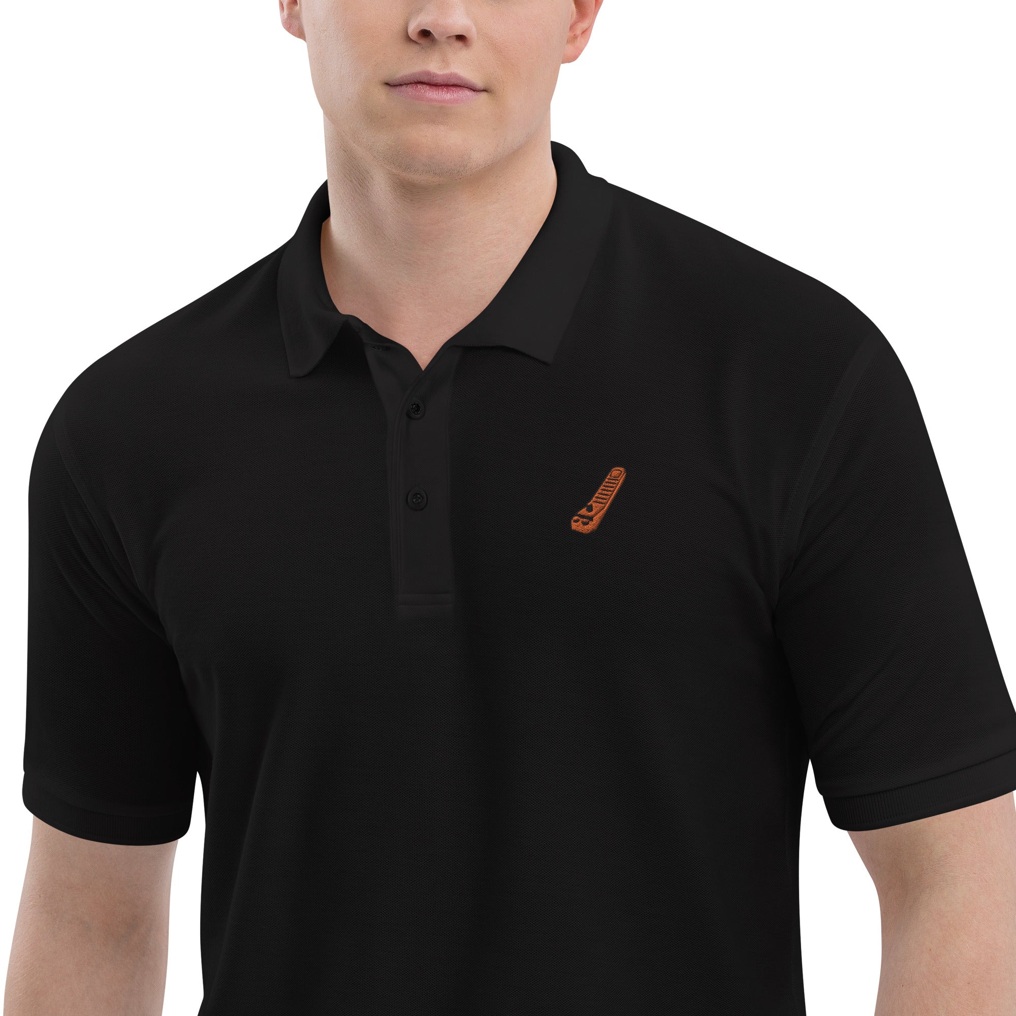 Men's Premium Polo - Lego Brick Separator Embroidery - StudBee