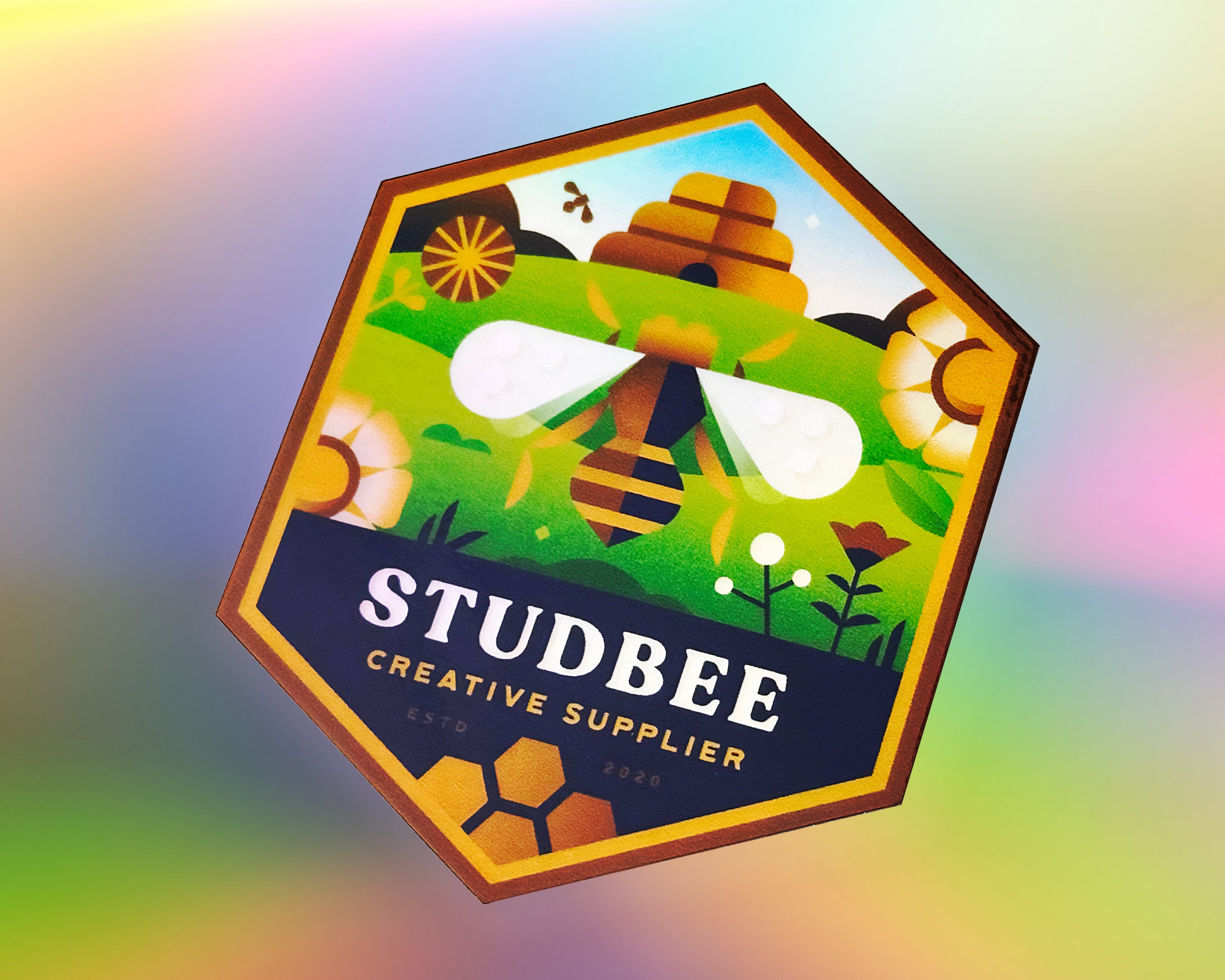 Studbee Holographic Vinyl Sticker - StudBee
