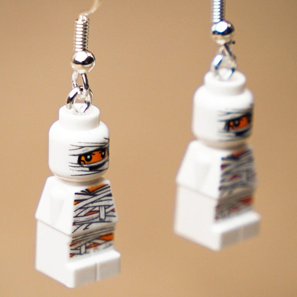 StudBee - Micro Mummy LEGO® Halloween Earrings - StudBee