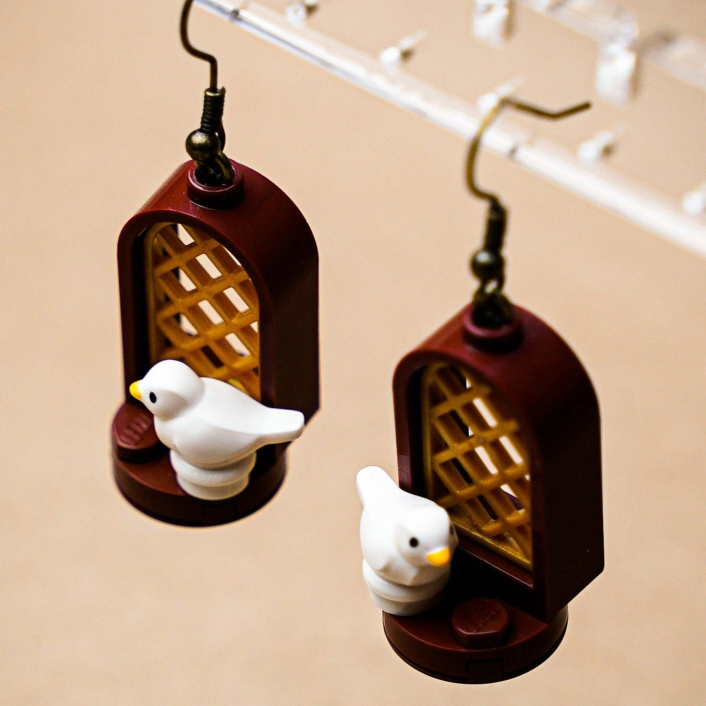StudBee - Morning at the Castle Bird Earrings | Handmade with Authentic LEGO® Bricks - StudBee