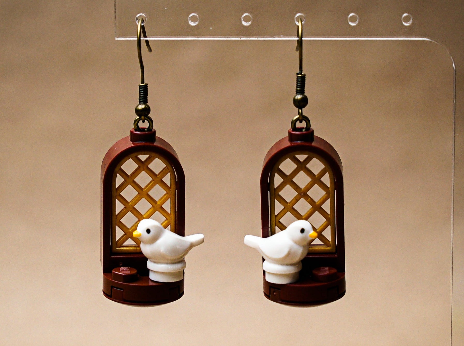 StudBee - Morning at the Castle Bird Earrings | Handmade with Authentic LEGO® Bricks