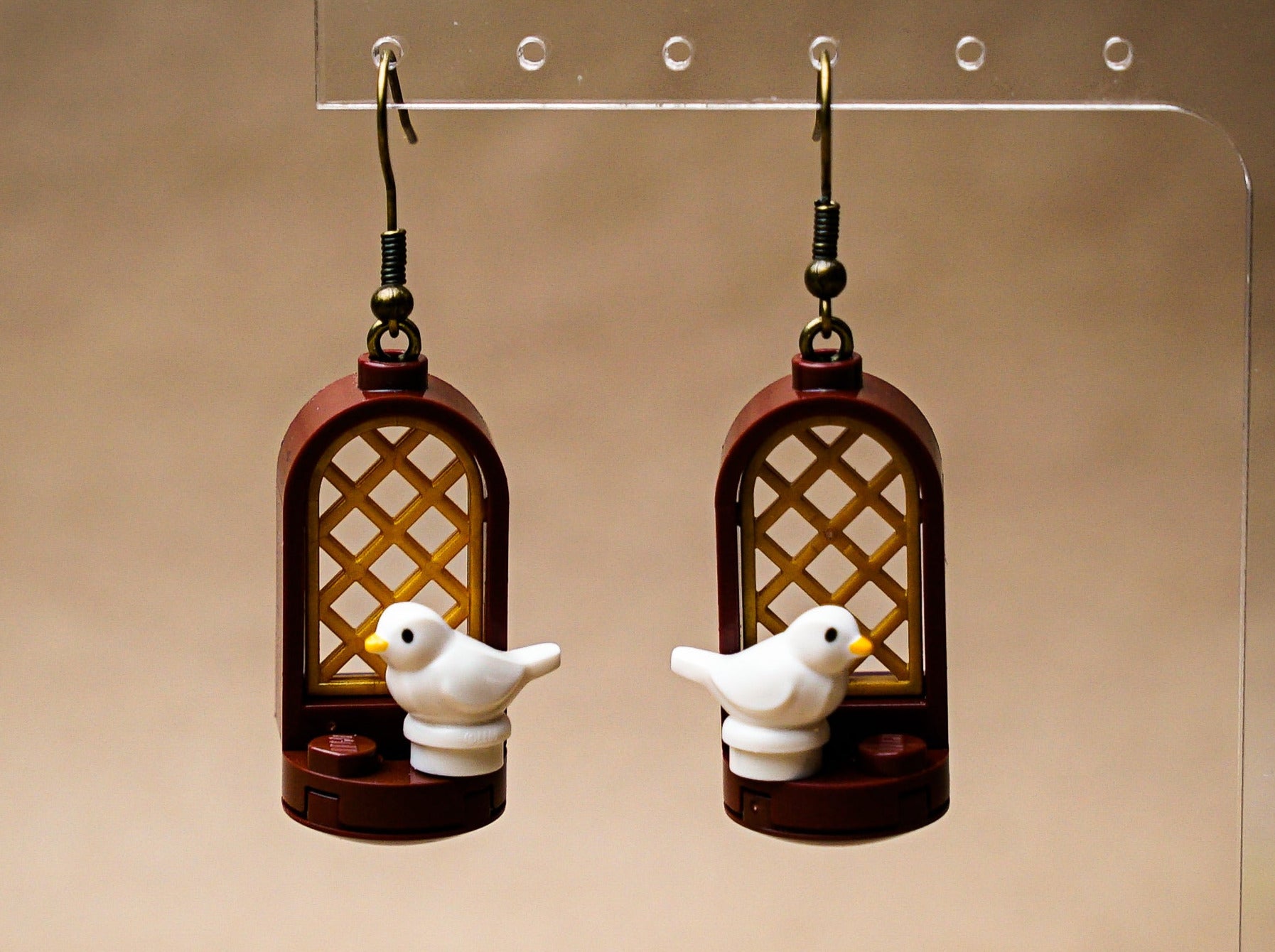 StudBee - Morning at the Castle Bird Earrings | Handmade with Authentic LEGO® Bricks - StudBee