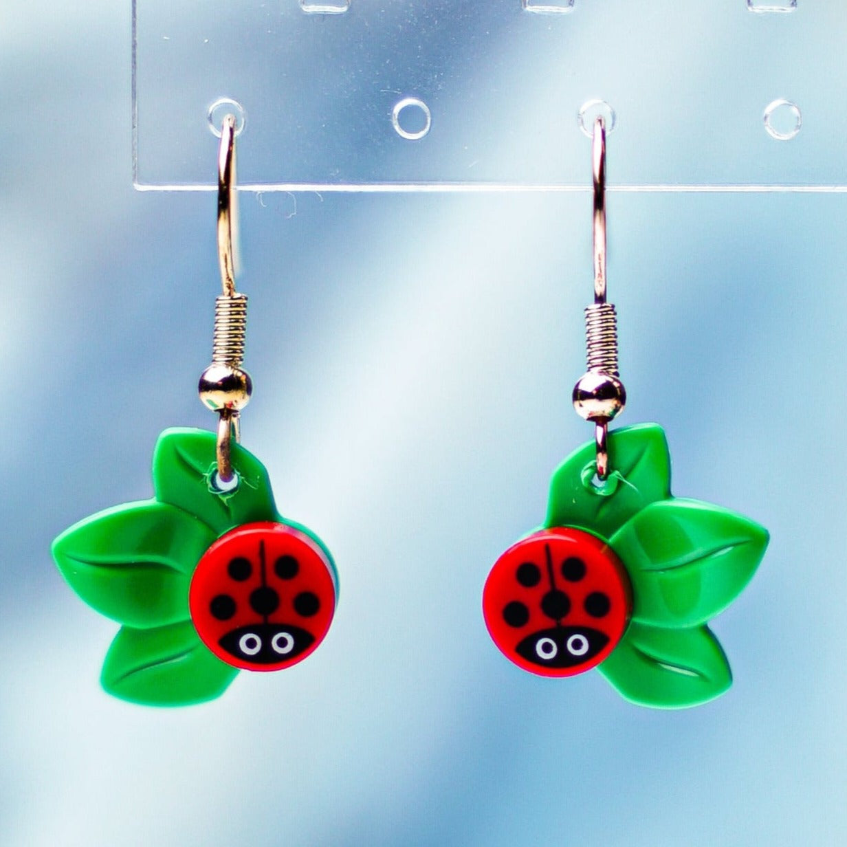 StudBee - Little Ladybug Earrings made from Authentic LEGO® Bricks - StudBee