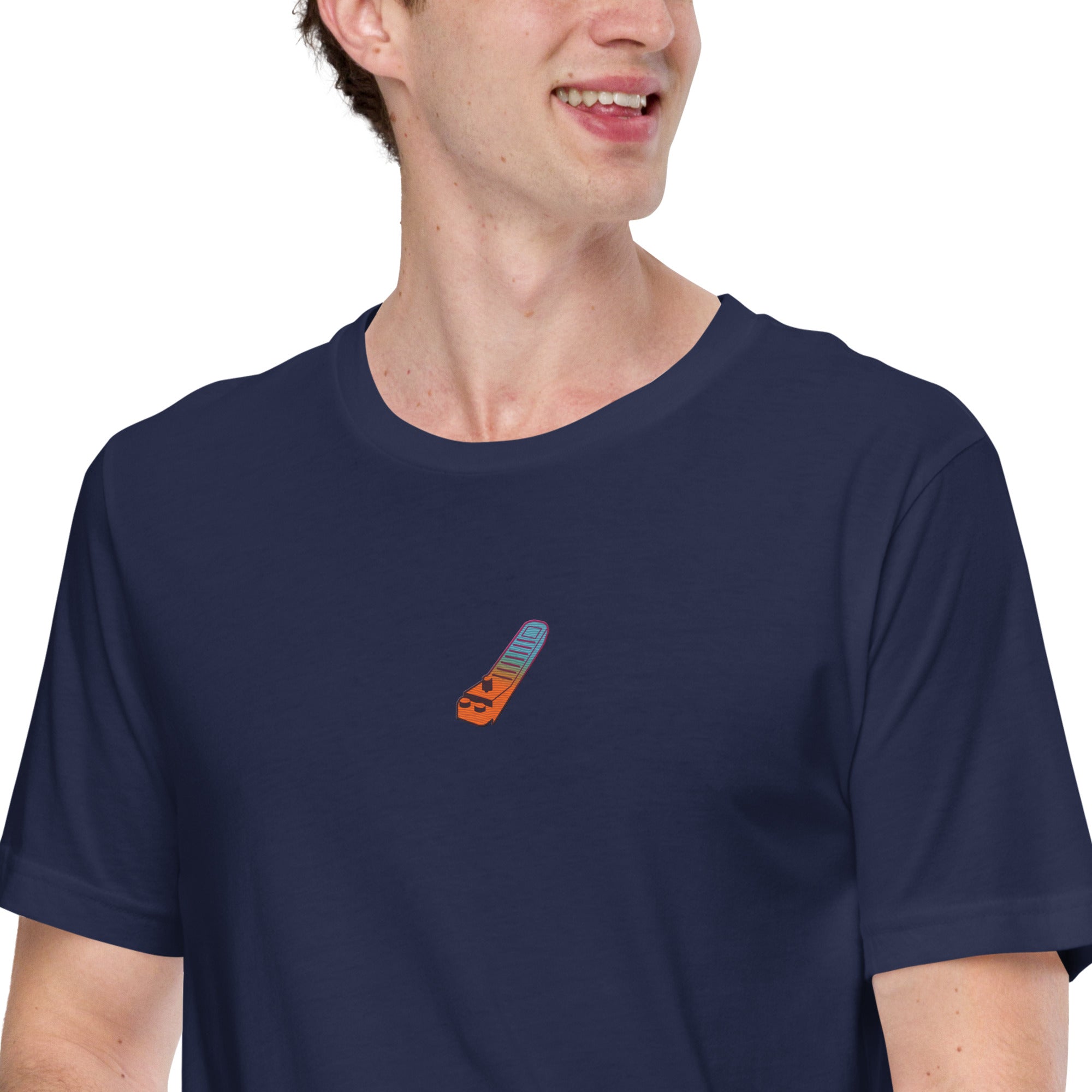 Gradient Brick Separator - Embroidered - Unisex T-shirt - StudBee