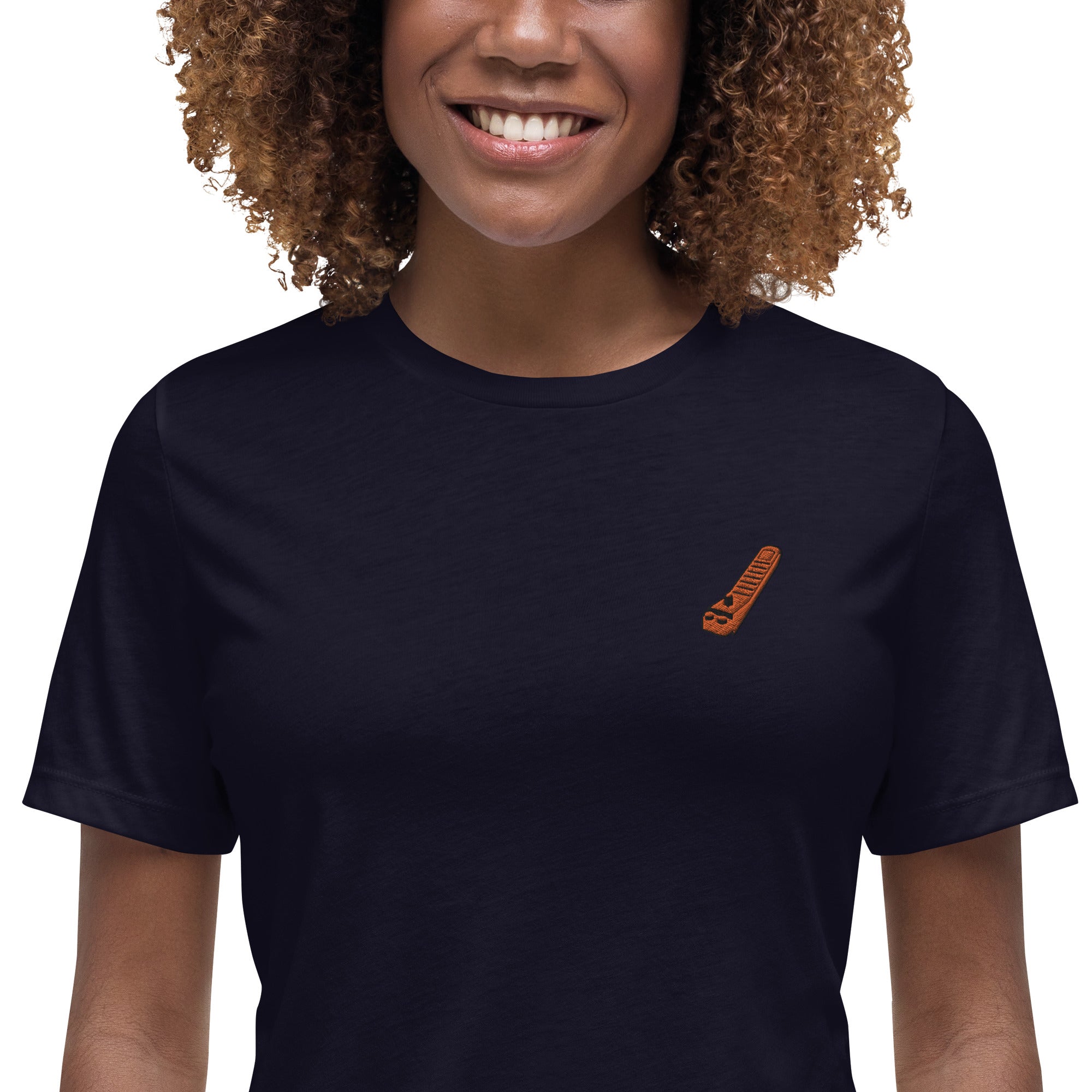 Brick Separator Women's Relaxed T-Shirt - Embroidered Design